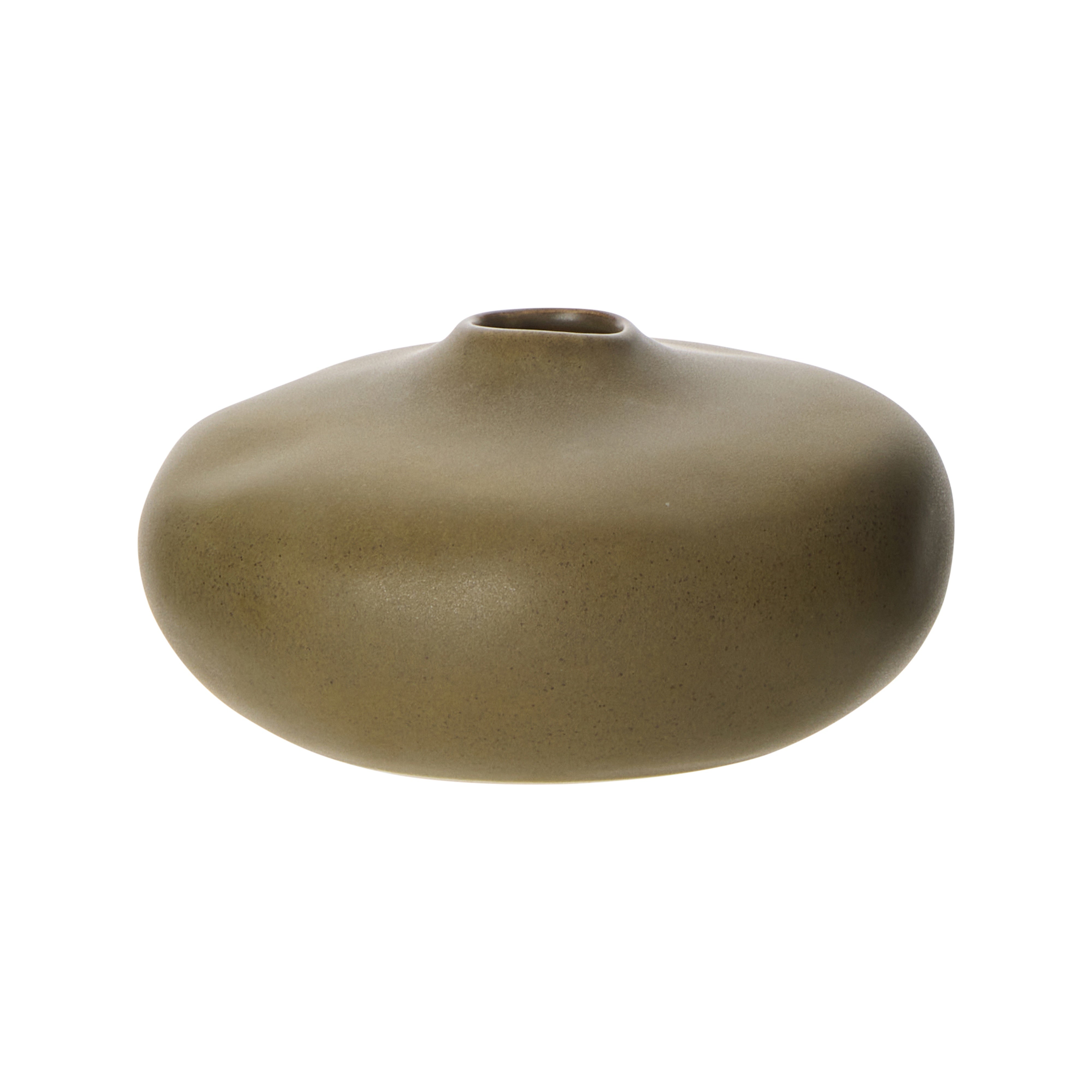 Amalfi Linden Pebble Vase Reactive Olive