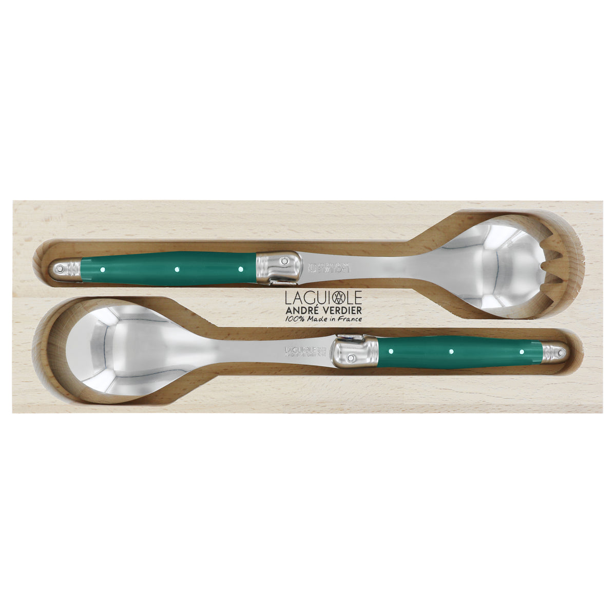 Laguiole André Verdier Débutant Forest Salad Set 2 Piece