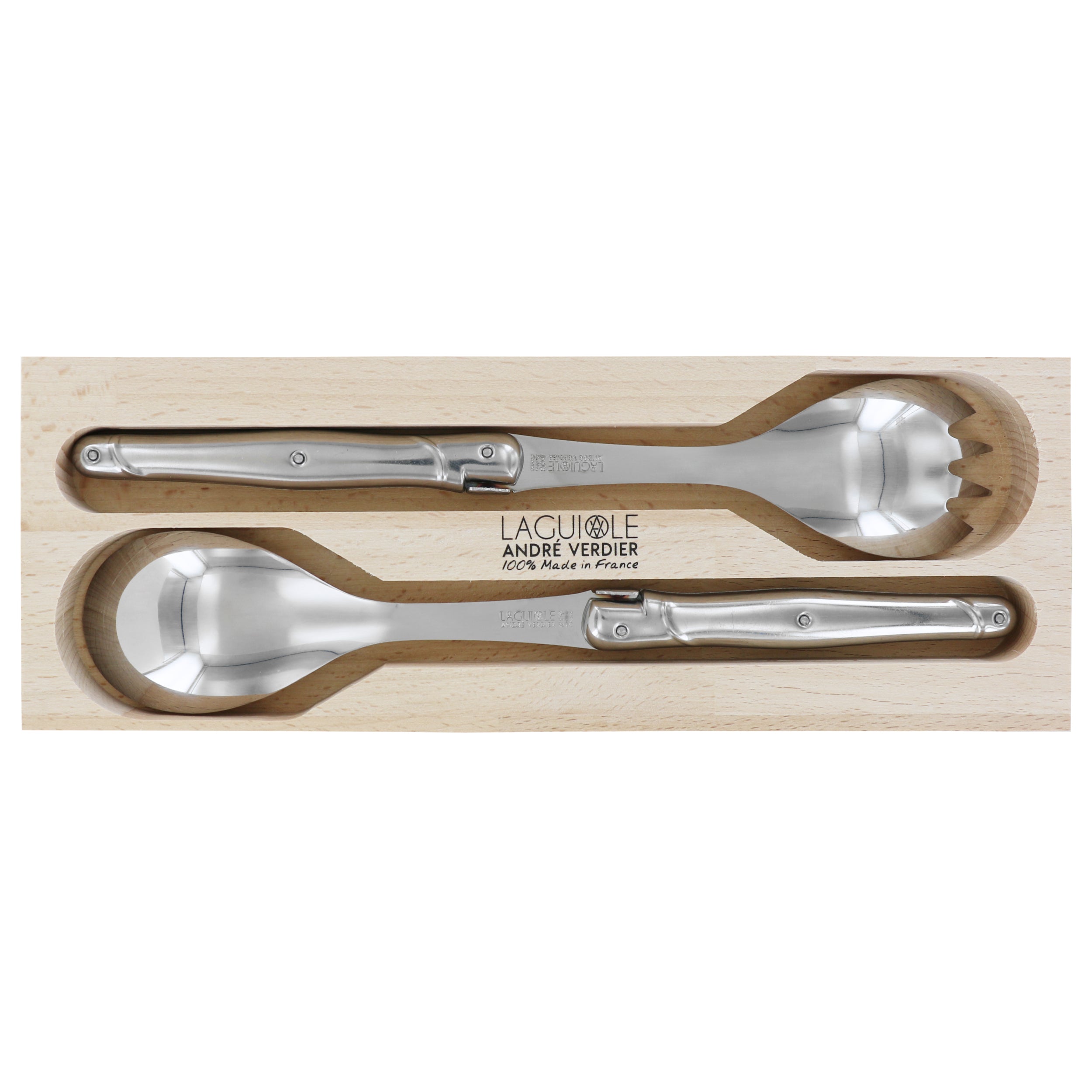 Laguiole André Verdier Stainless Steel Salad Set 2 Piece
