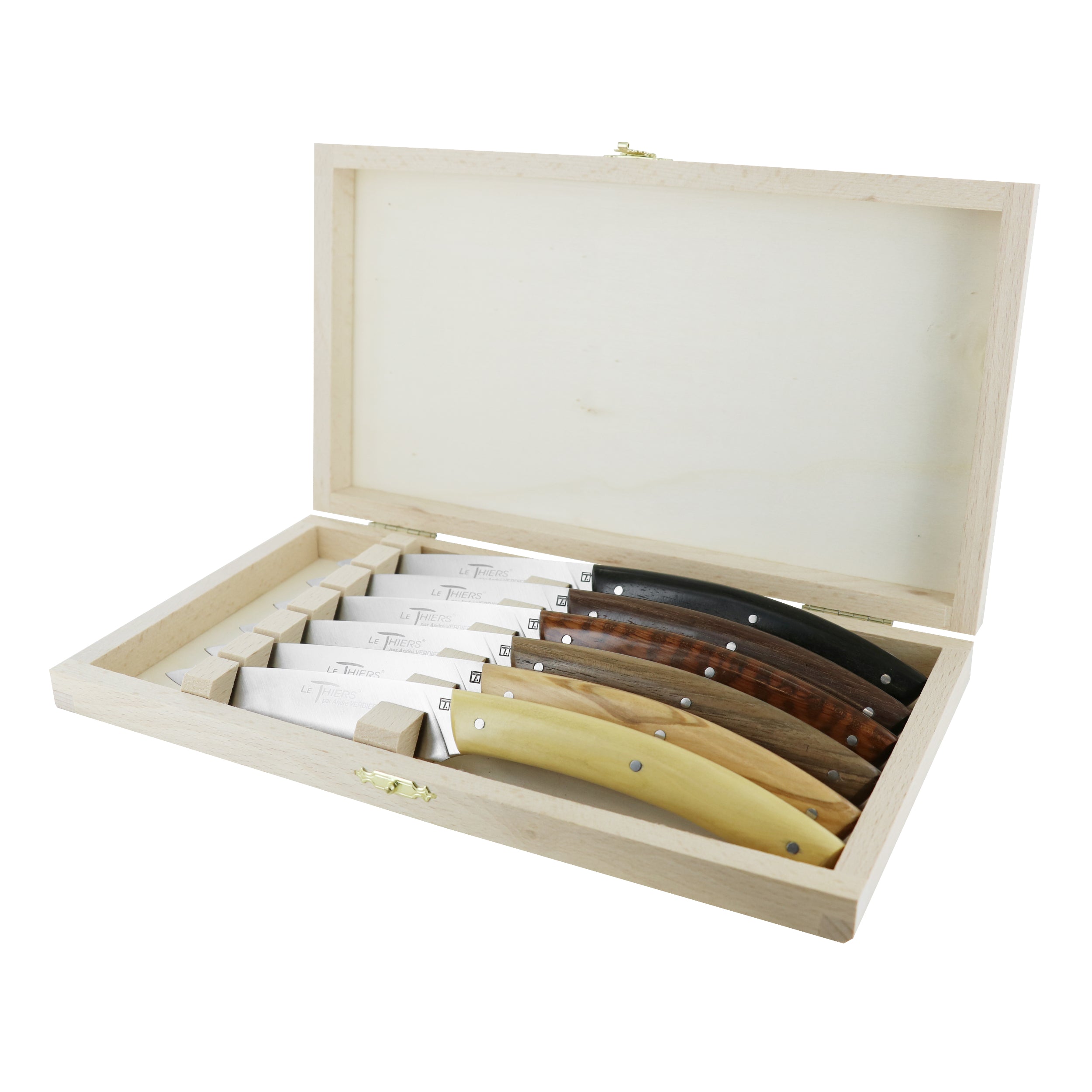 Laguiole André Verdier Knife Set 6 Piece - Assorted