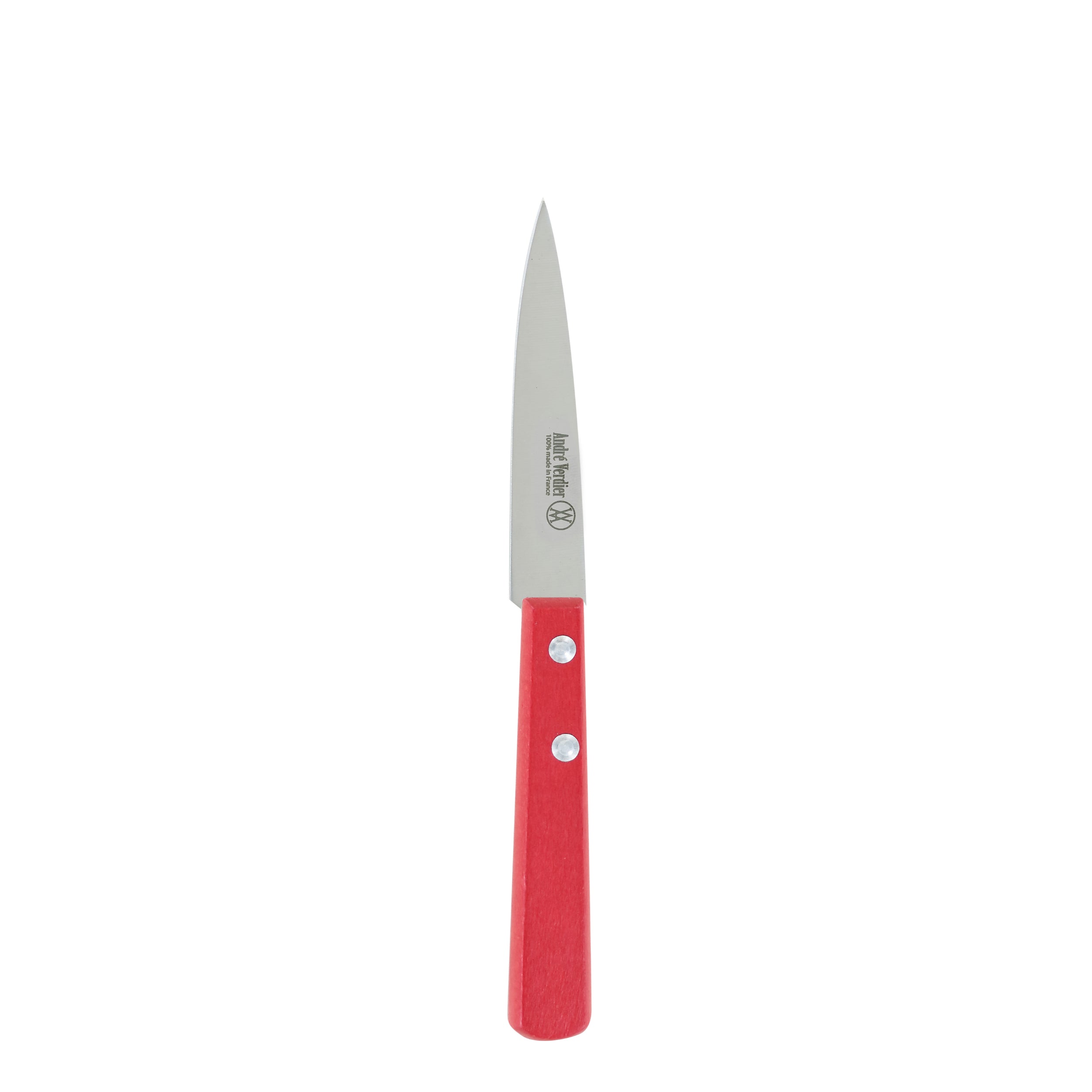Laguiole André Verdier Paring Knife 2 Rivets Loose - Red