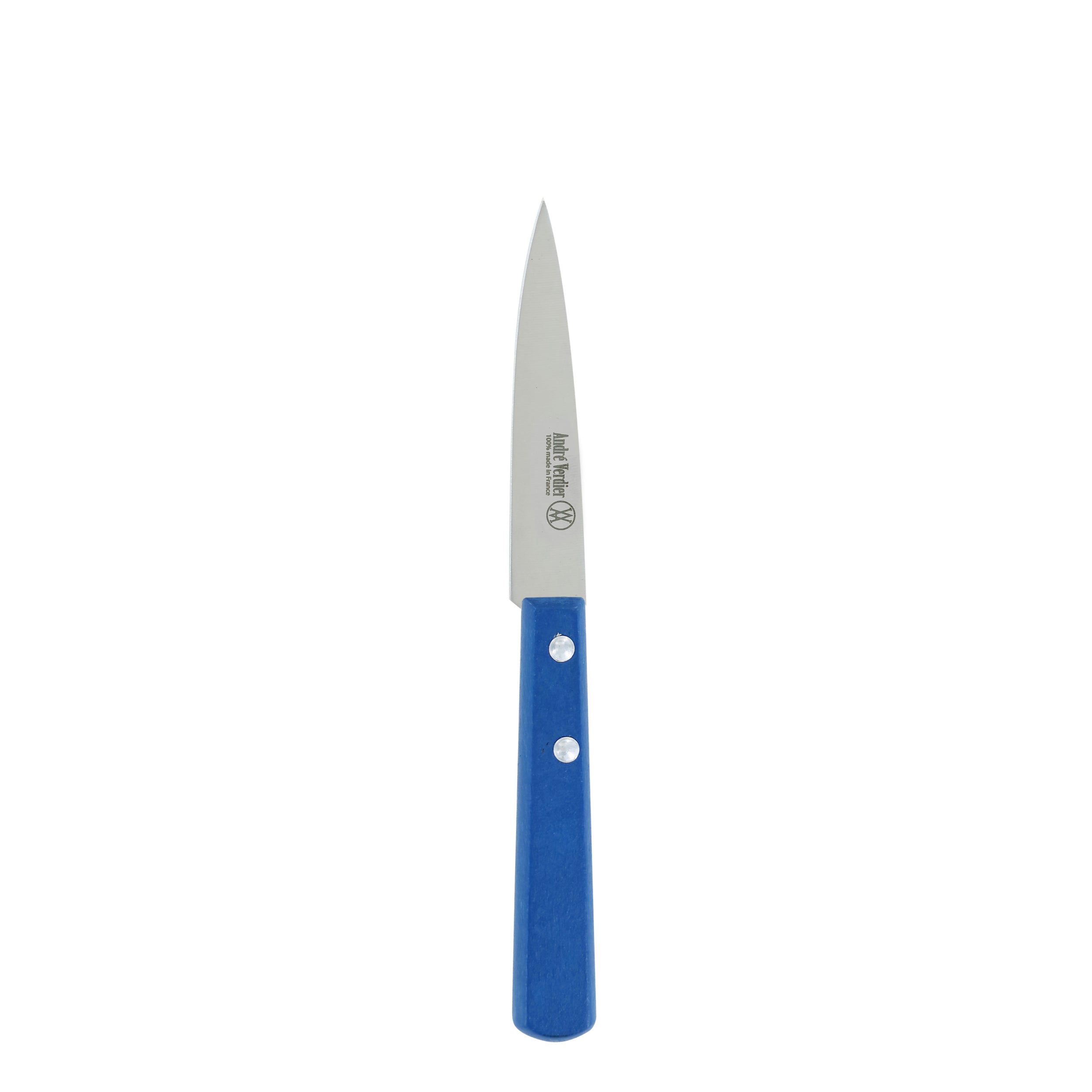 Laguiole André Verdier Paring Knife 2 Rivets Loose - Blue