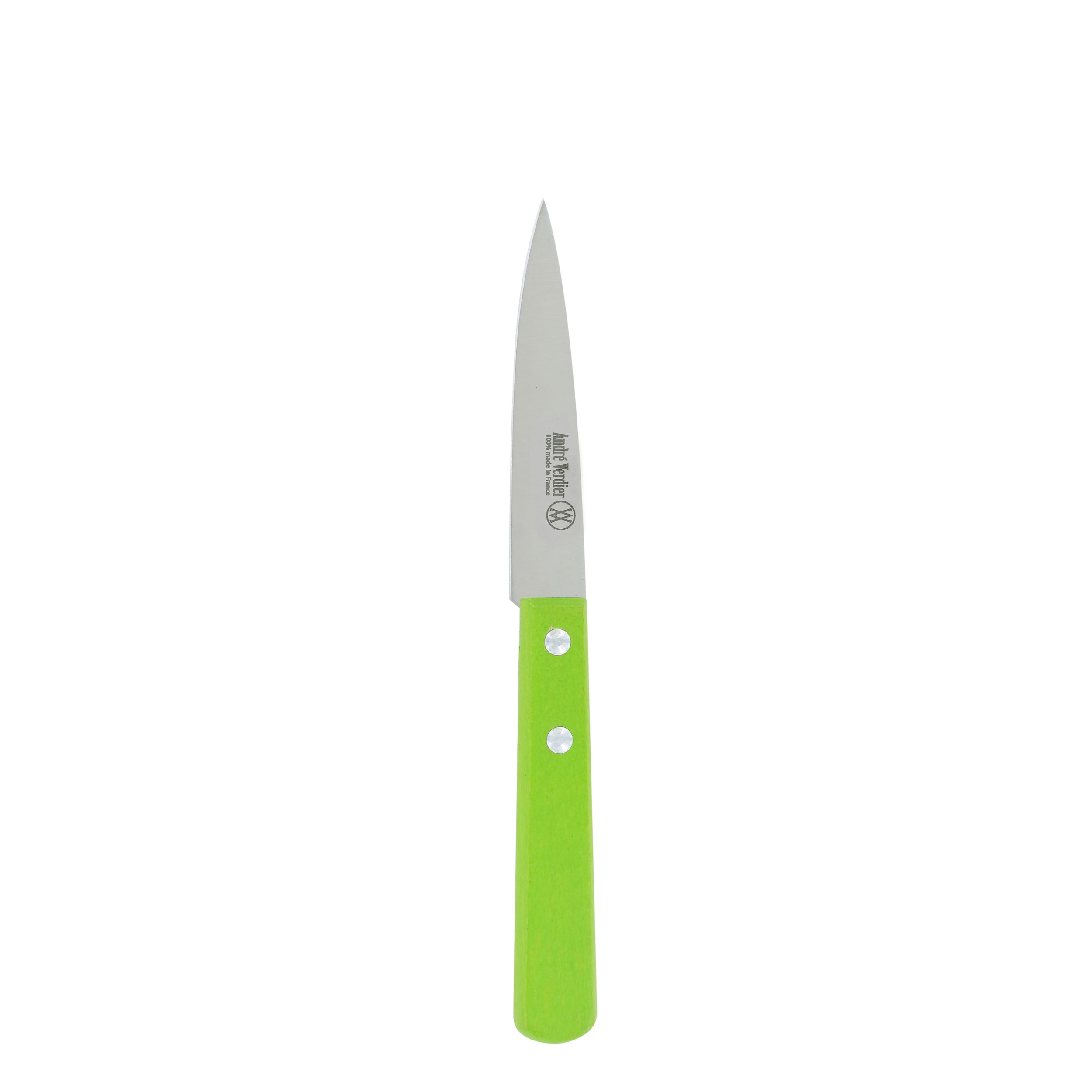 Laguiole André Verdier Paring Knife 2 Rivets Loose - Green