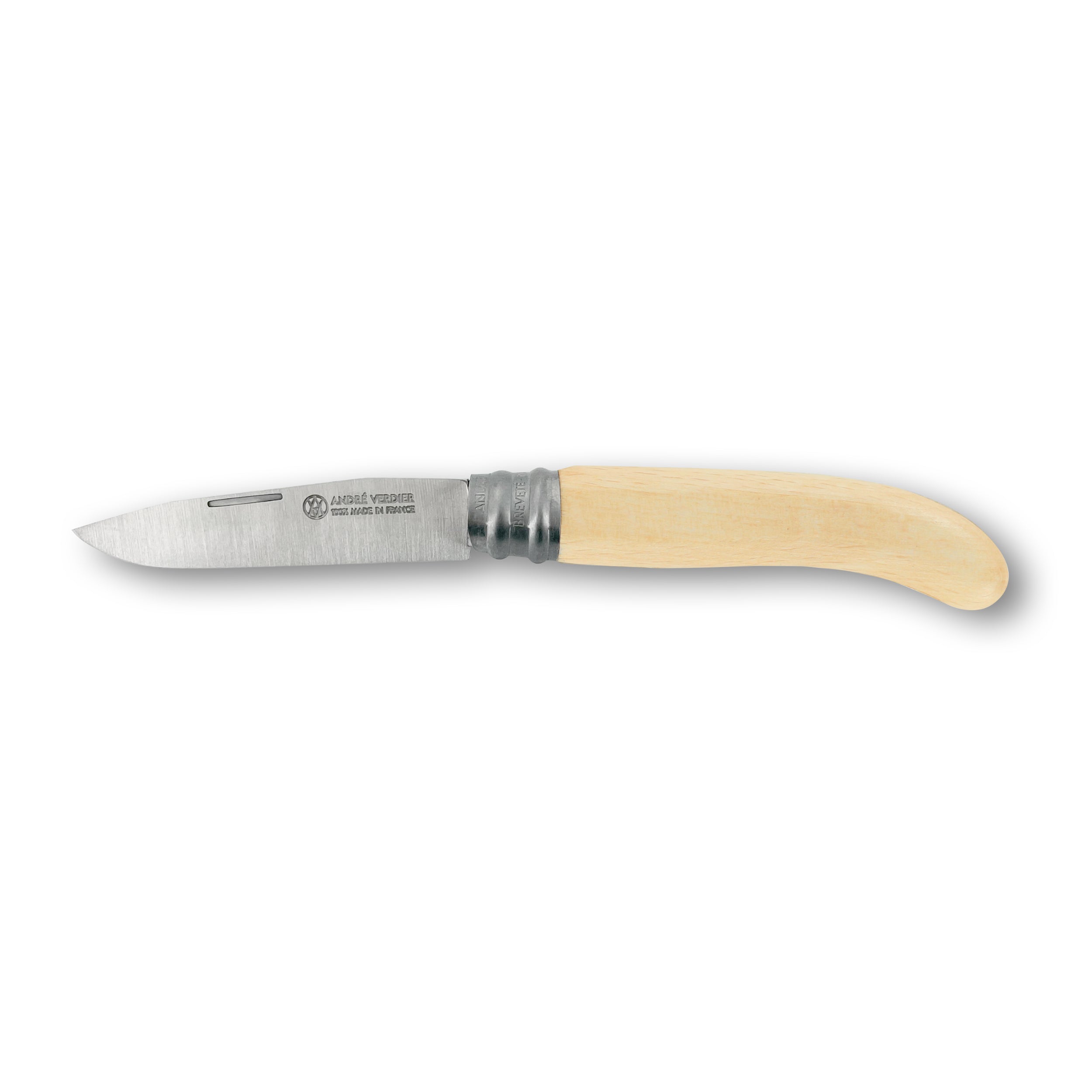 Laguiole André Verdier Folding Knife 8.5cm Varnished Handle - Wood