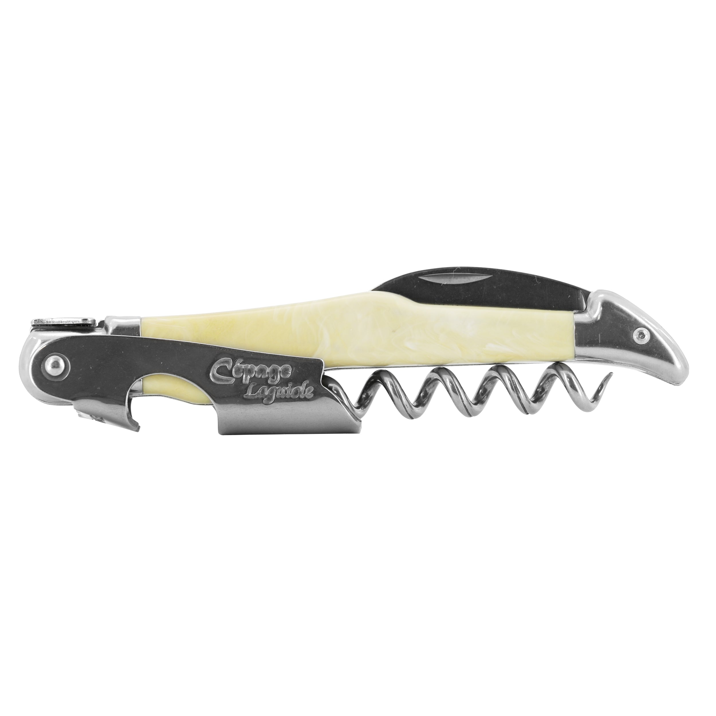 Laguiole André Verdier Corkscrew Resin Handle - Blond Horn