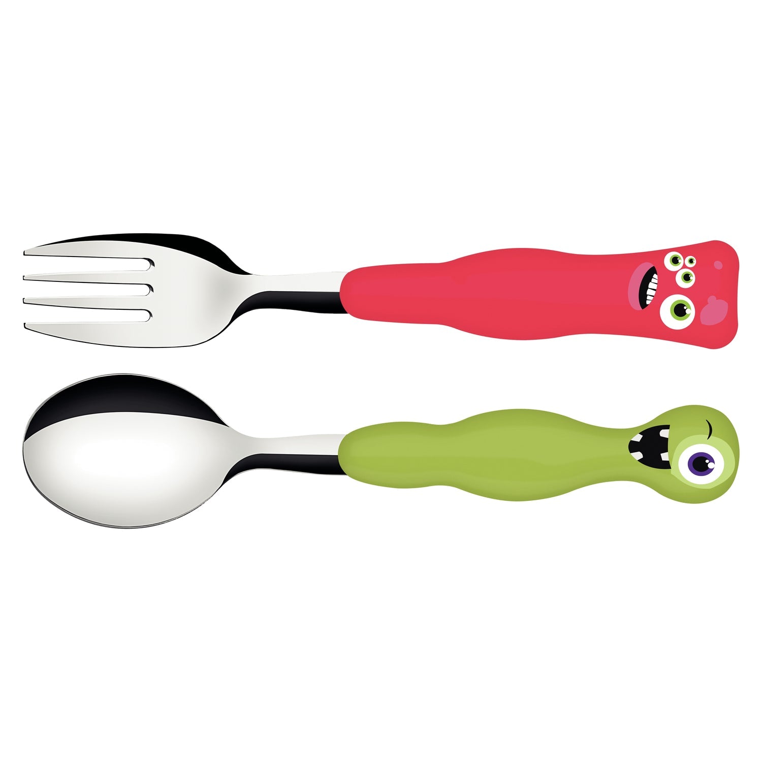 Tramontina Lirous 2-Piece Colorful Children's Cutlery Set