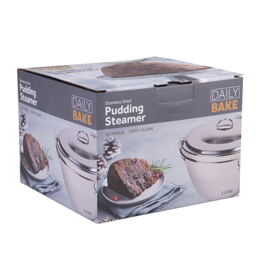 Daily Bake Stainless Steel Pudding Steamer – 2L
