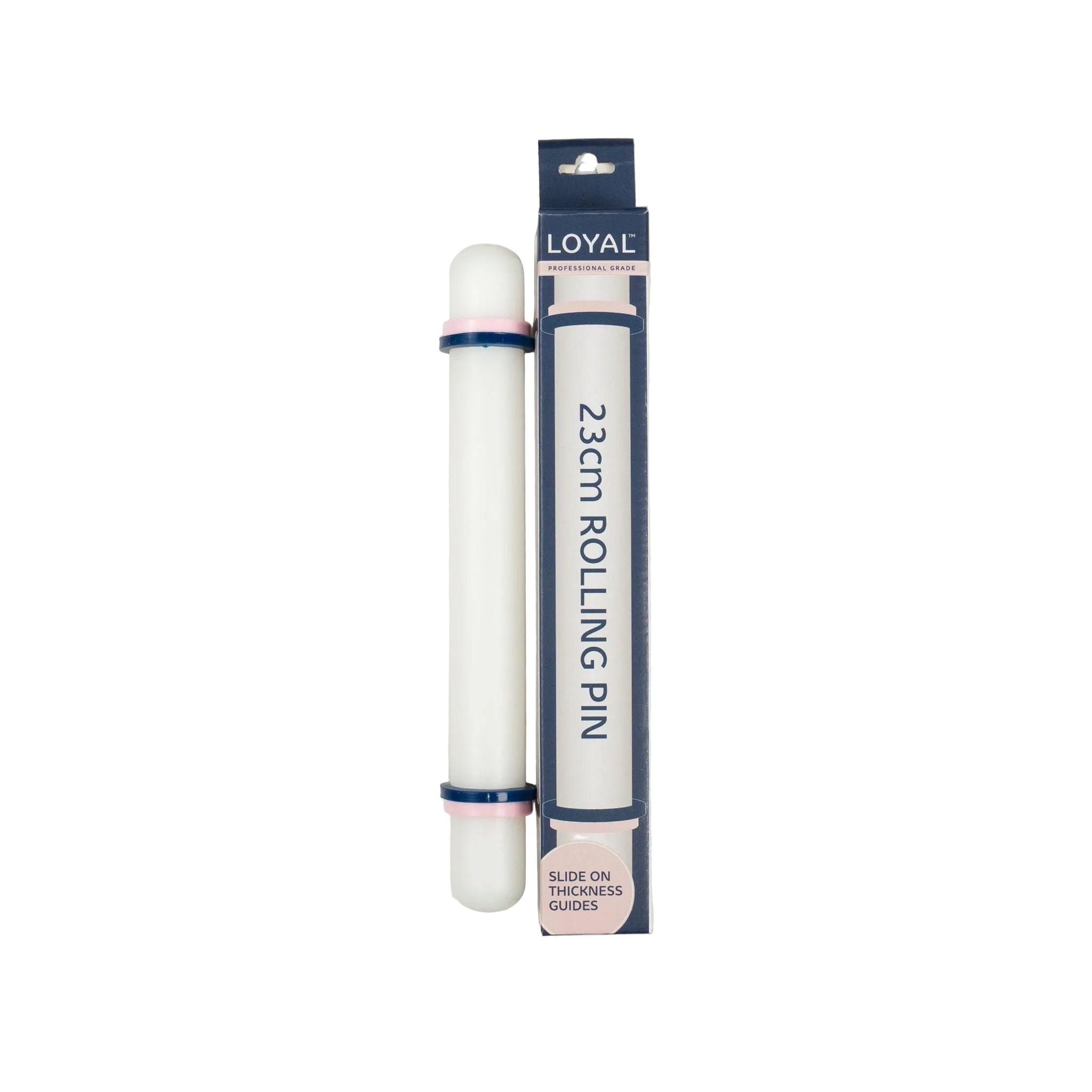 LOYAL Rolling Pin with Guide Rings 23cm