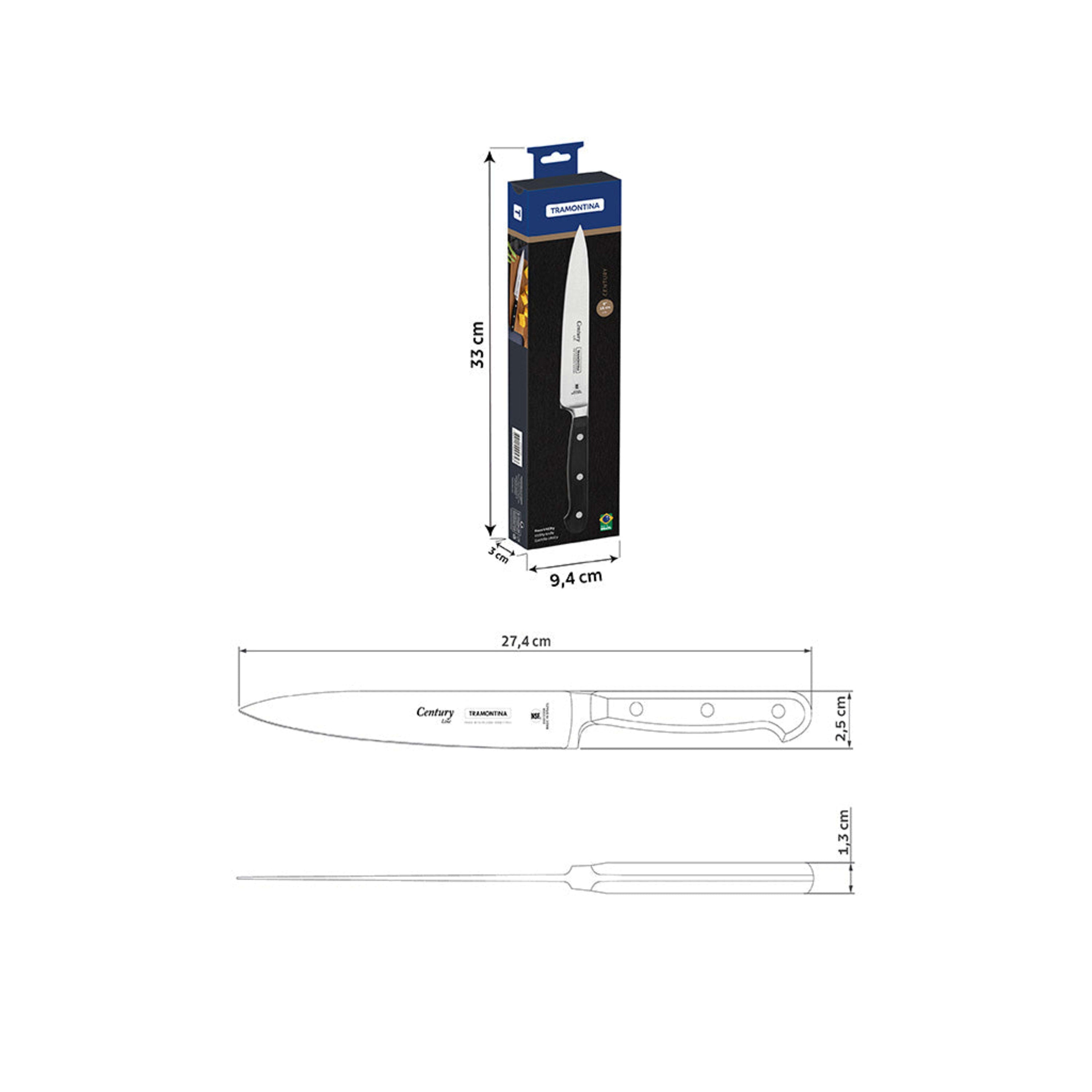 Tramontina Century Forged Utility Knife - 15cm