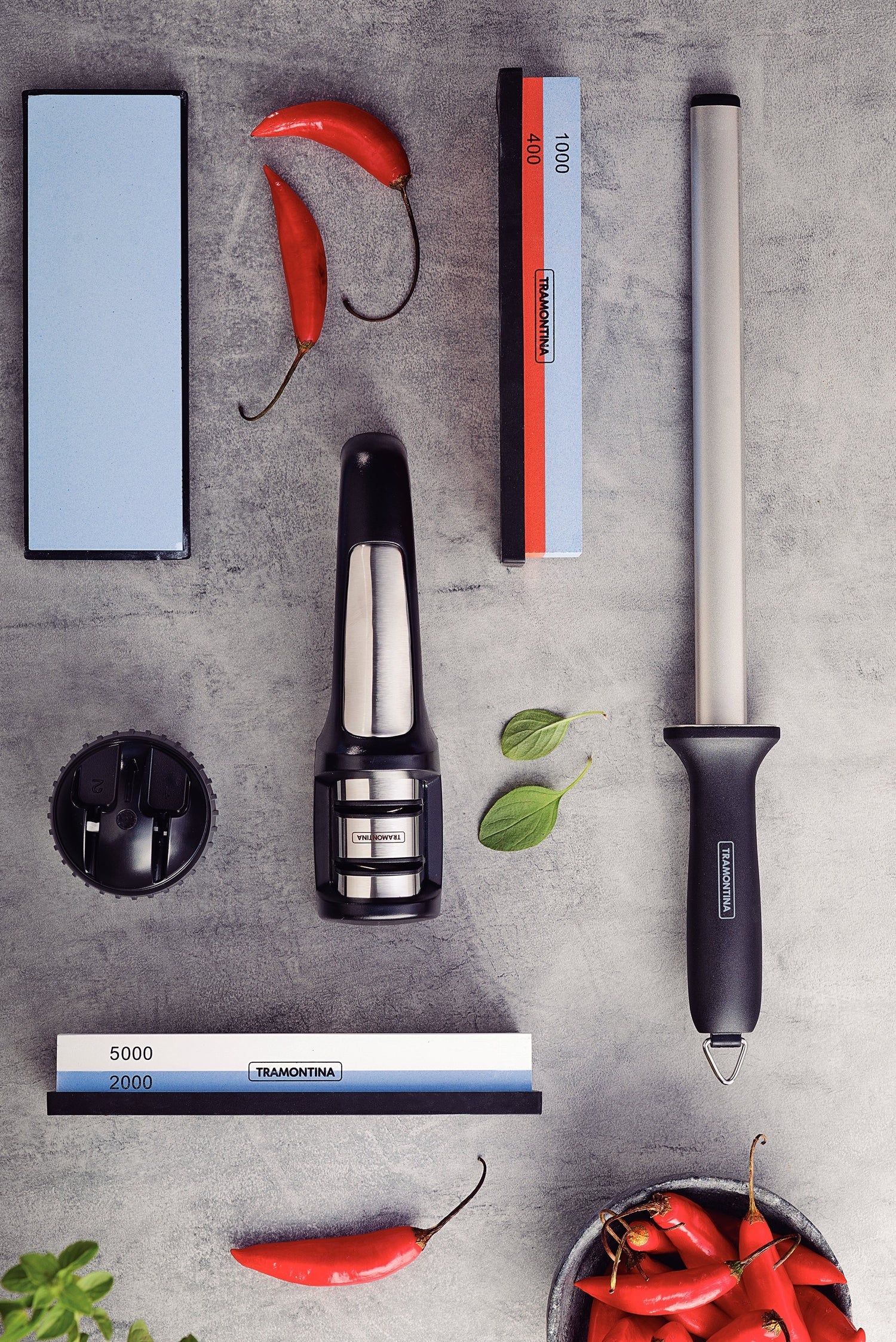 Tramontina Profio Diamond Double-Sided Knife Sharpener With Abs & Stainless Steel Support