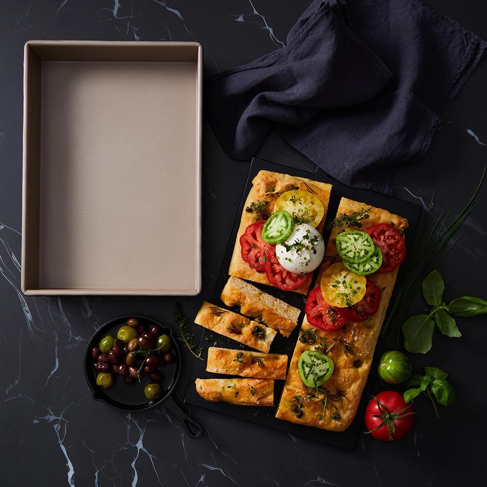 Stanley Rogers Ceramabake 33 x 23 x 5.5cm Non-Stick Ceramic Folded Roasting Pan