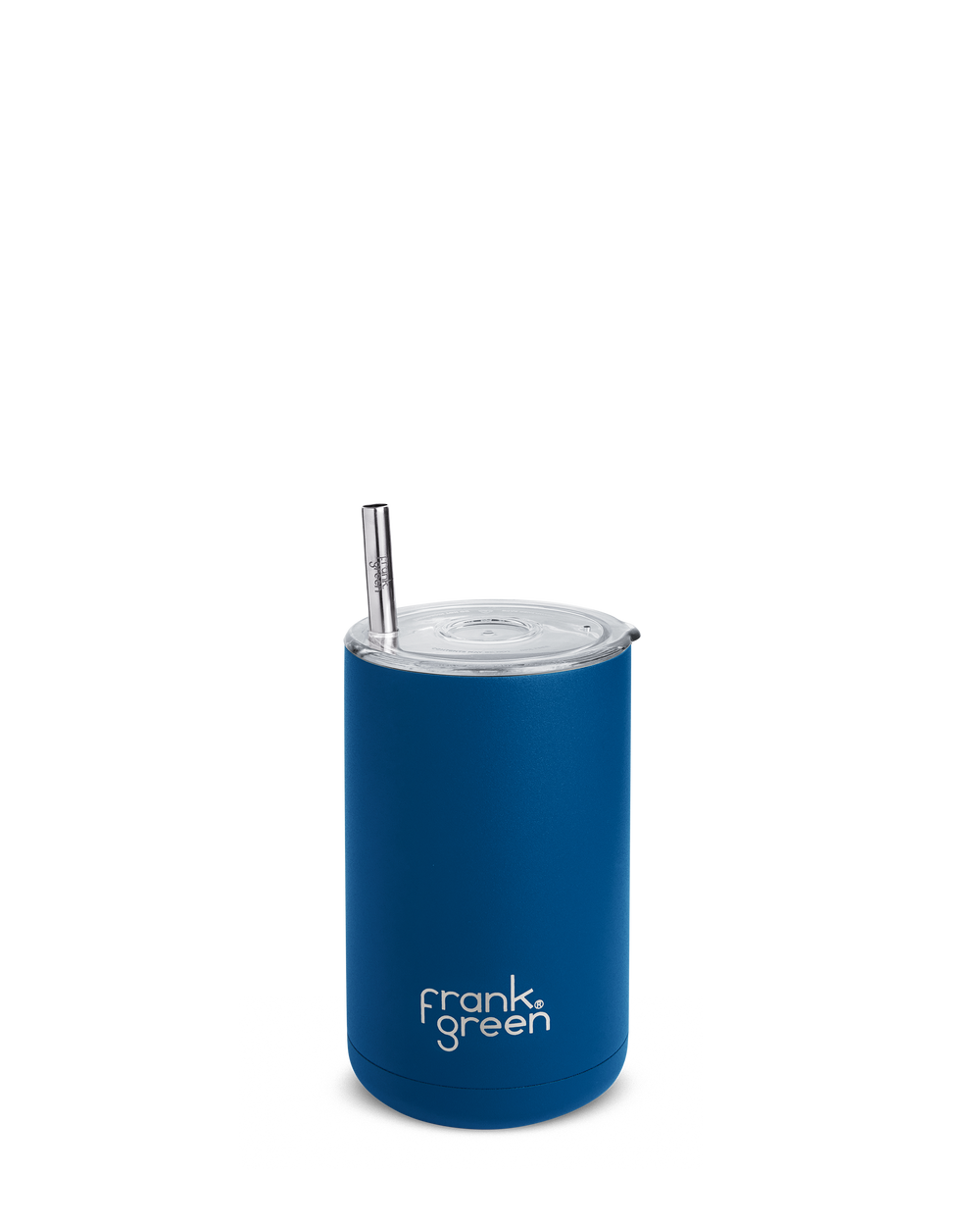frank green 15oz Iced Coffee Cup with Straw - Deep Ocean