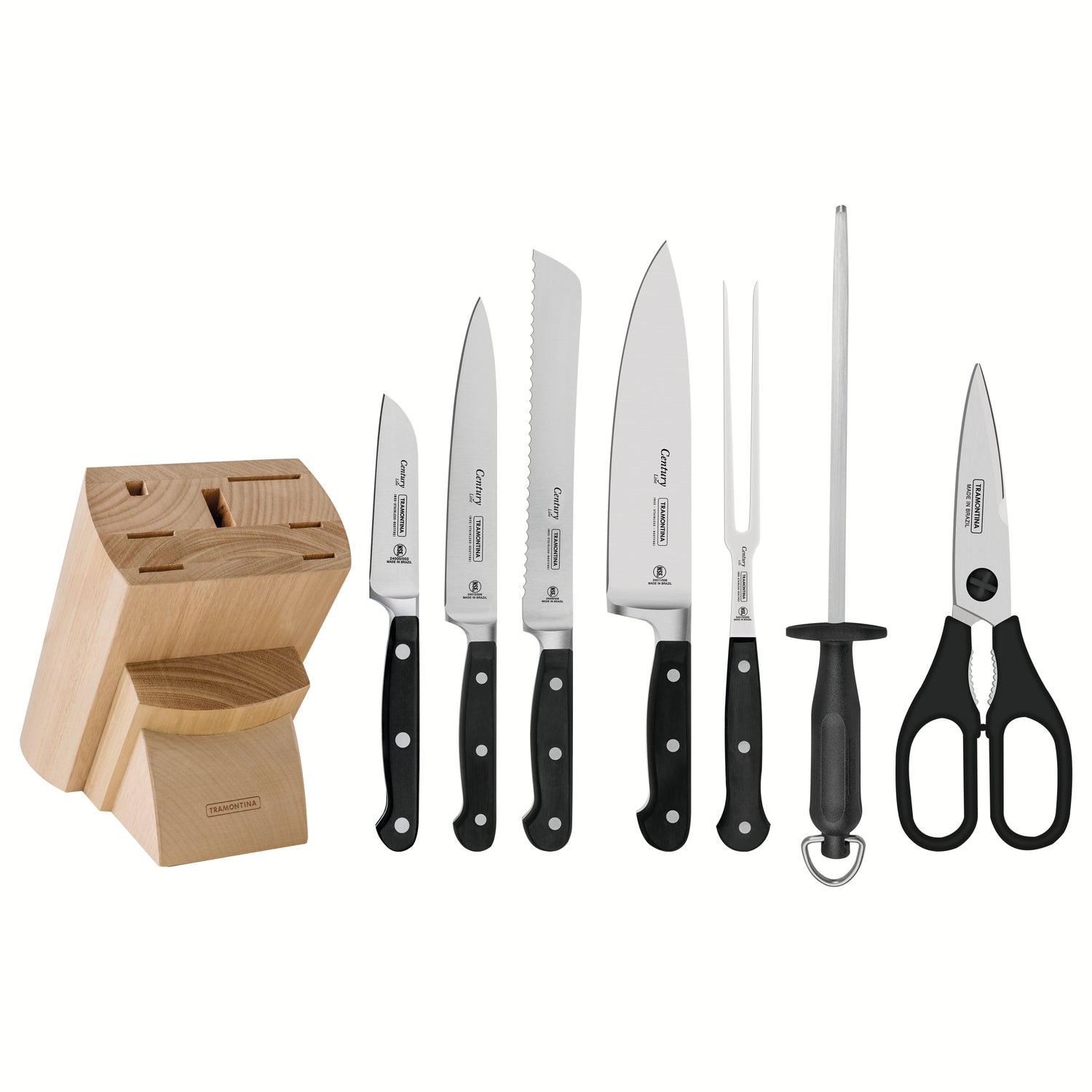 Tramontina Century 8 Piece Knife Block Set