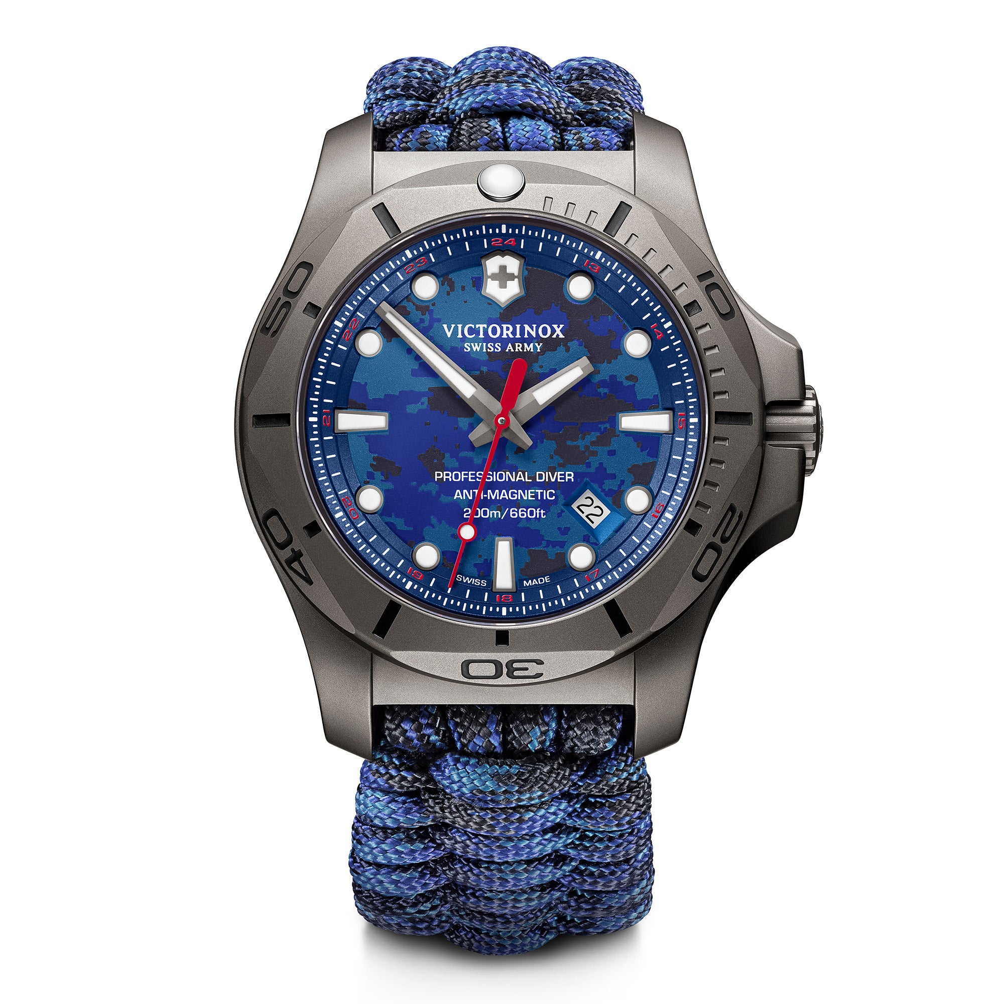 Victorinox I.N.O.X. Professional Diver Watch - Bue - Blue Paracord Strap