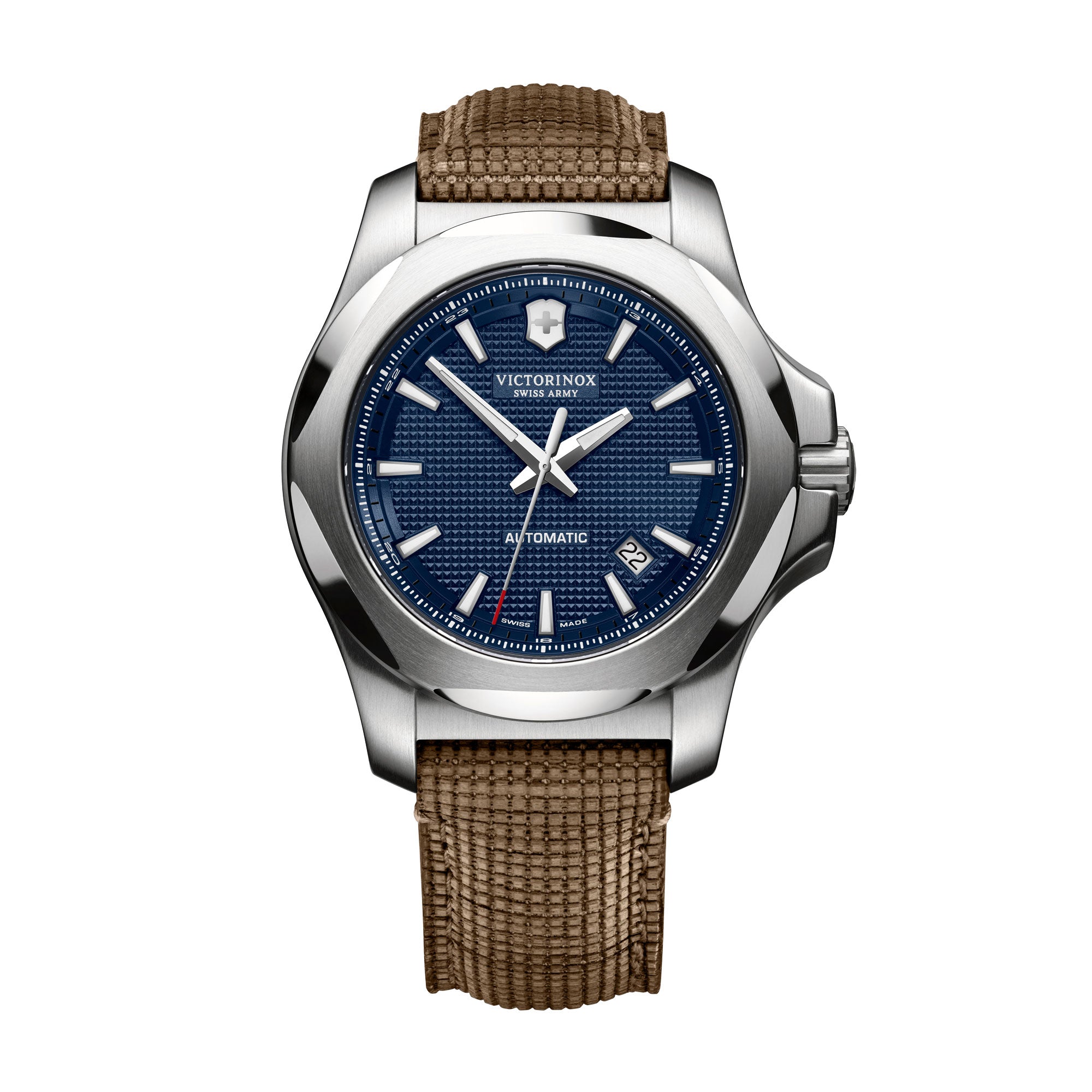 Victorinox I.N.O.X. Mechanical Watch - Blue - Wood Strap