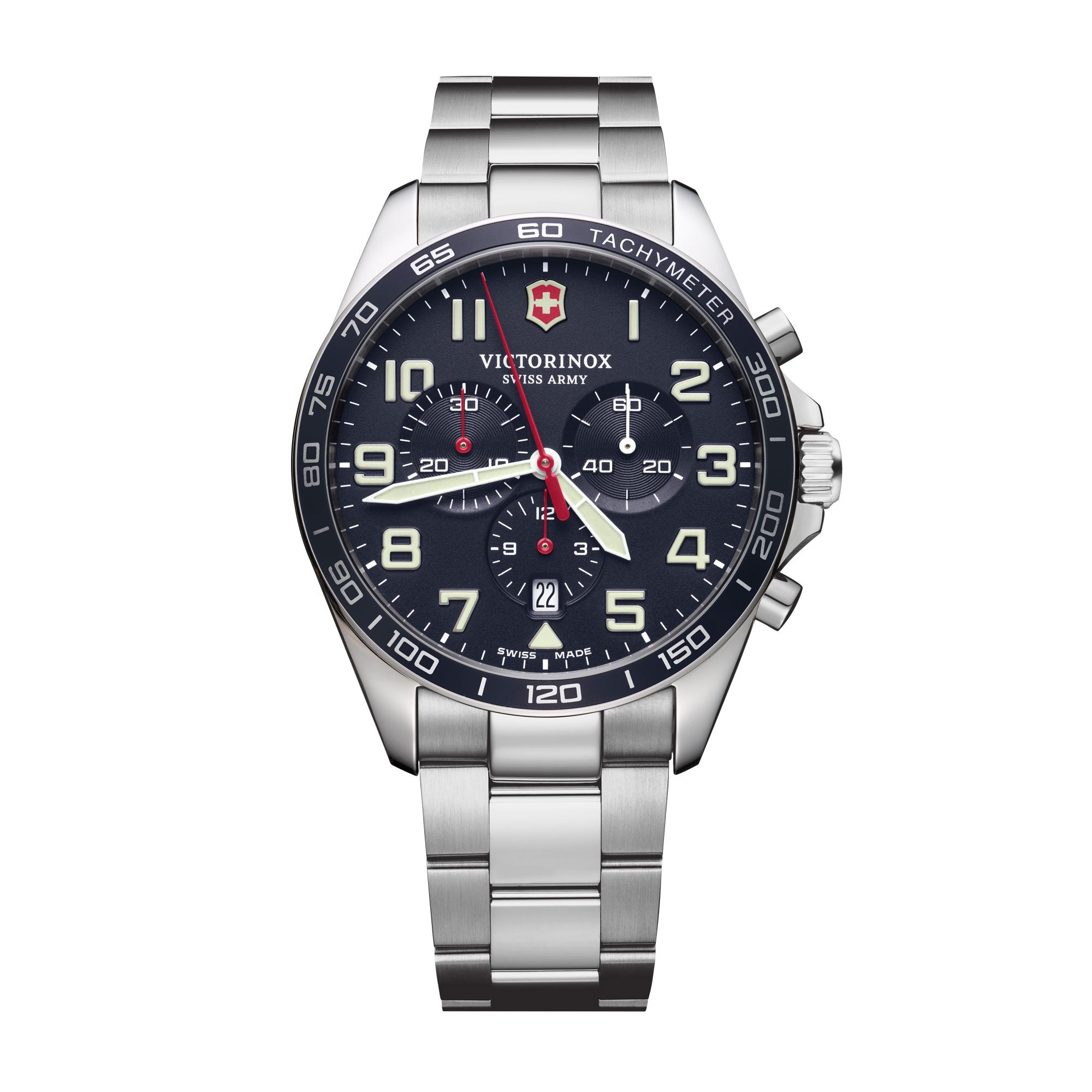 Victorinox FieldForce Chronograph Watch - Blue - Bracelet