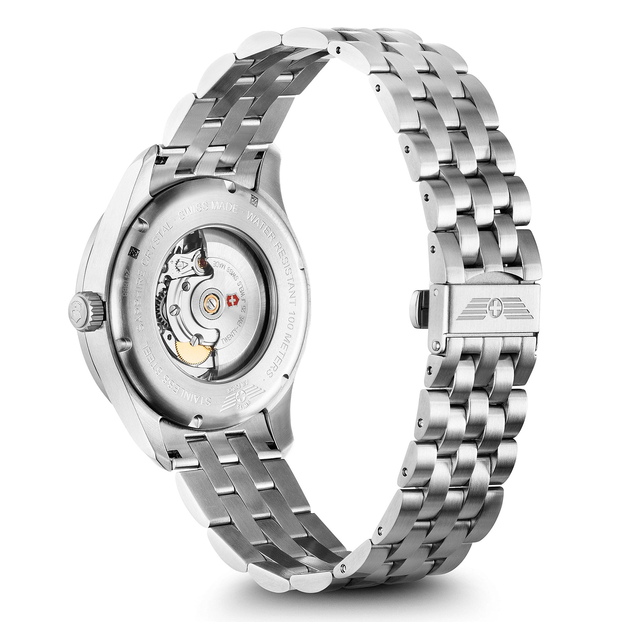 Victorinox Airboss Mechanical Watch - Black - Bracelet