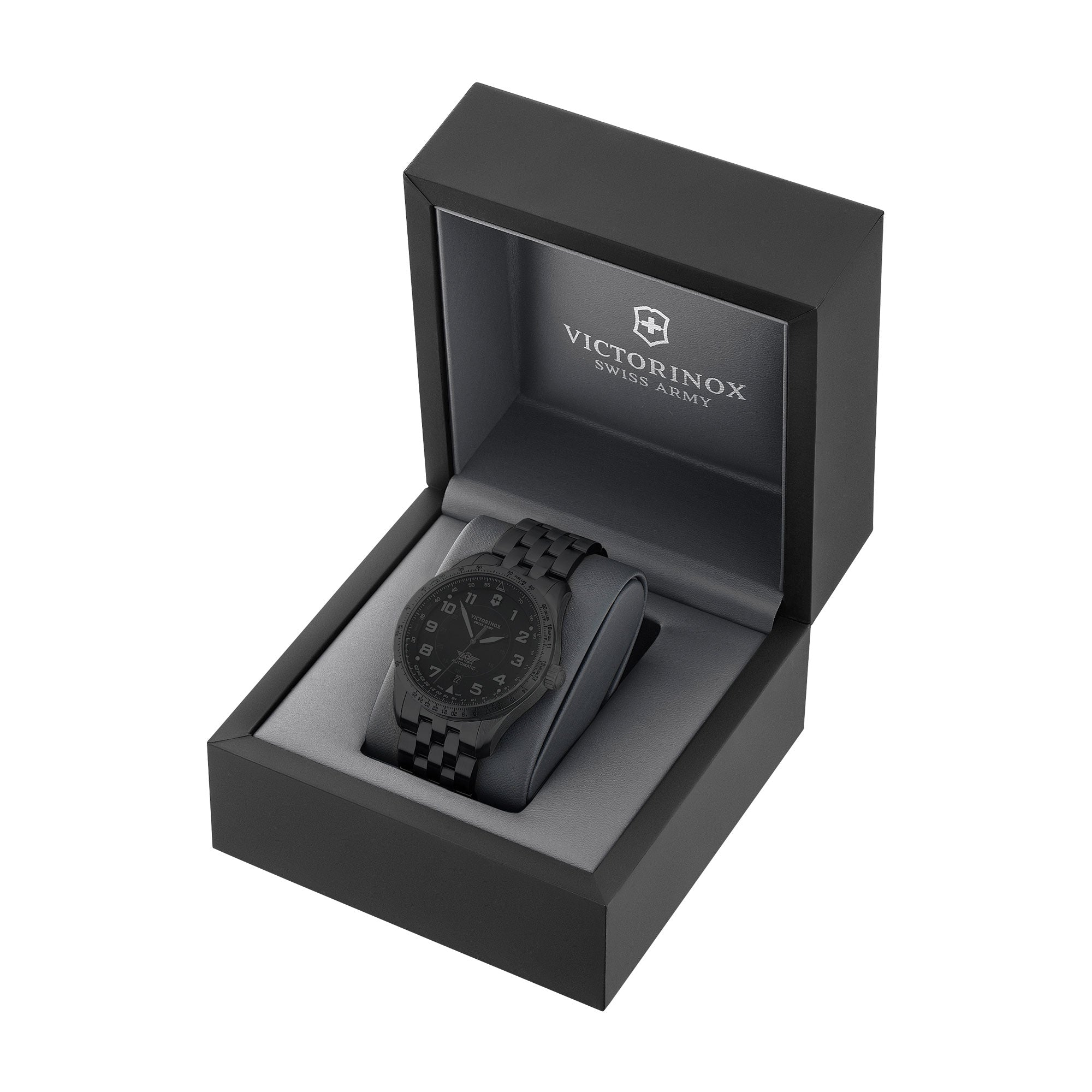 Victorinox Airboss Mechanical Watch - Black - Bracelet