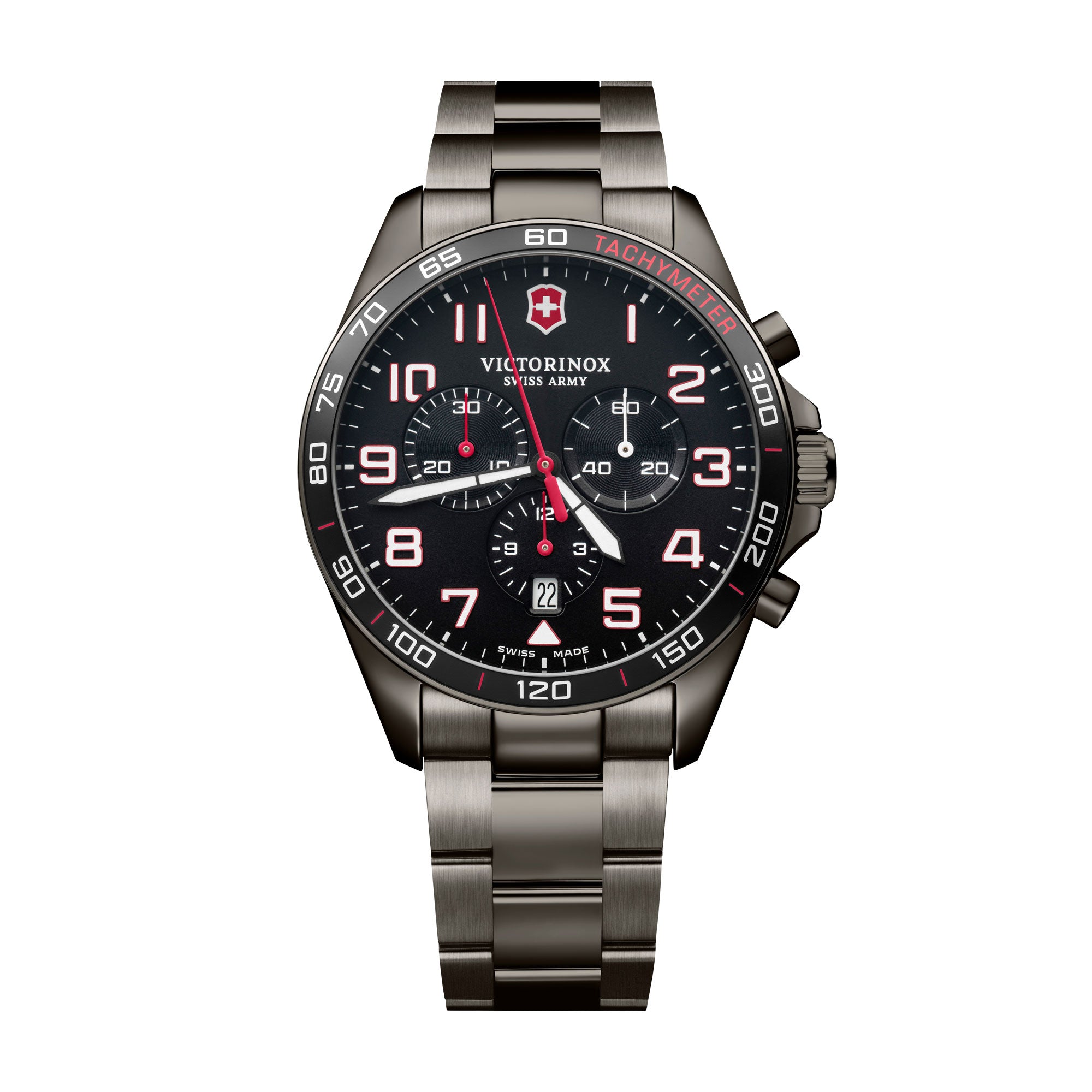 Victorinox FieldForce Sport Chronograph Watch - Black - Black Bracelet