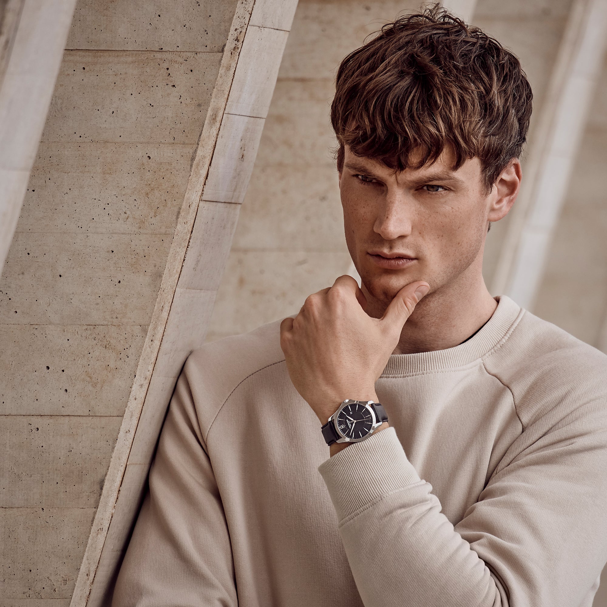 Victorinox Alliance Watch - Black - Black Leather Strap