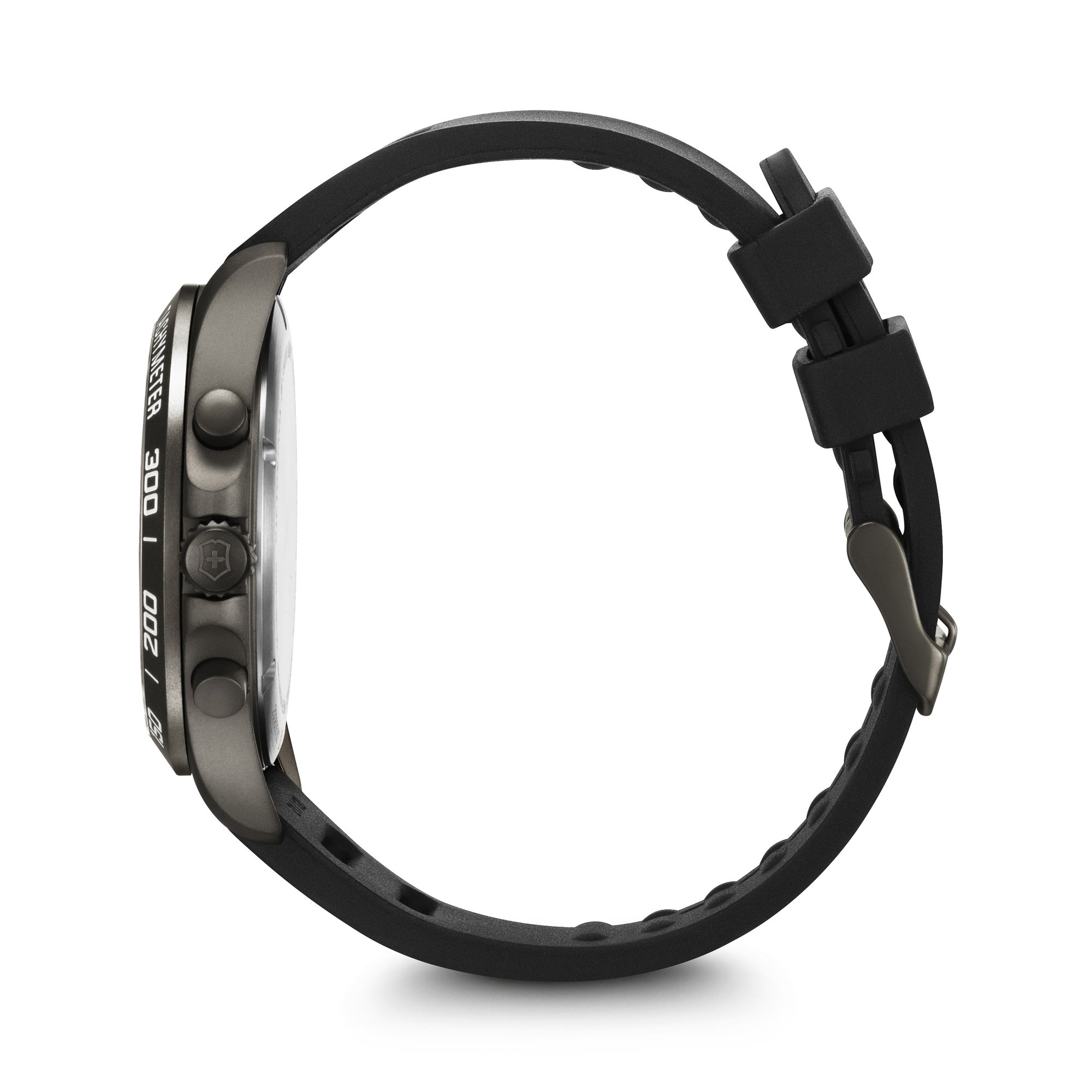 Victorinox FieldForce Sport Chronograph Watch - Black - Black Rubber Strap