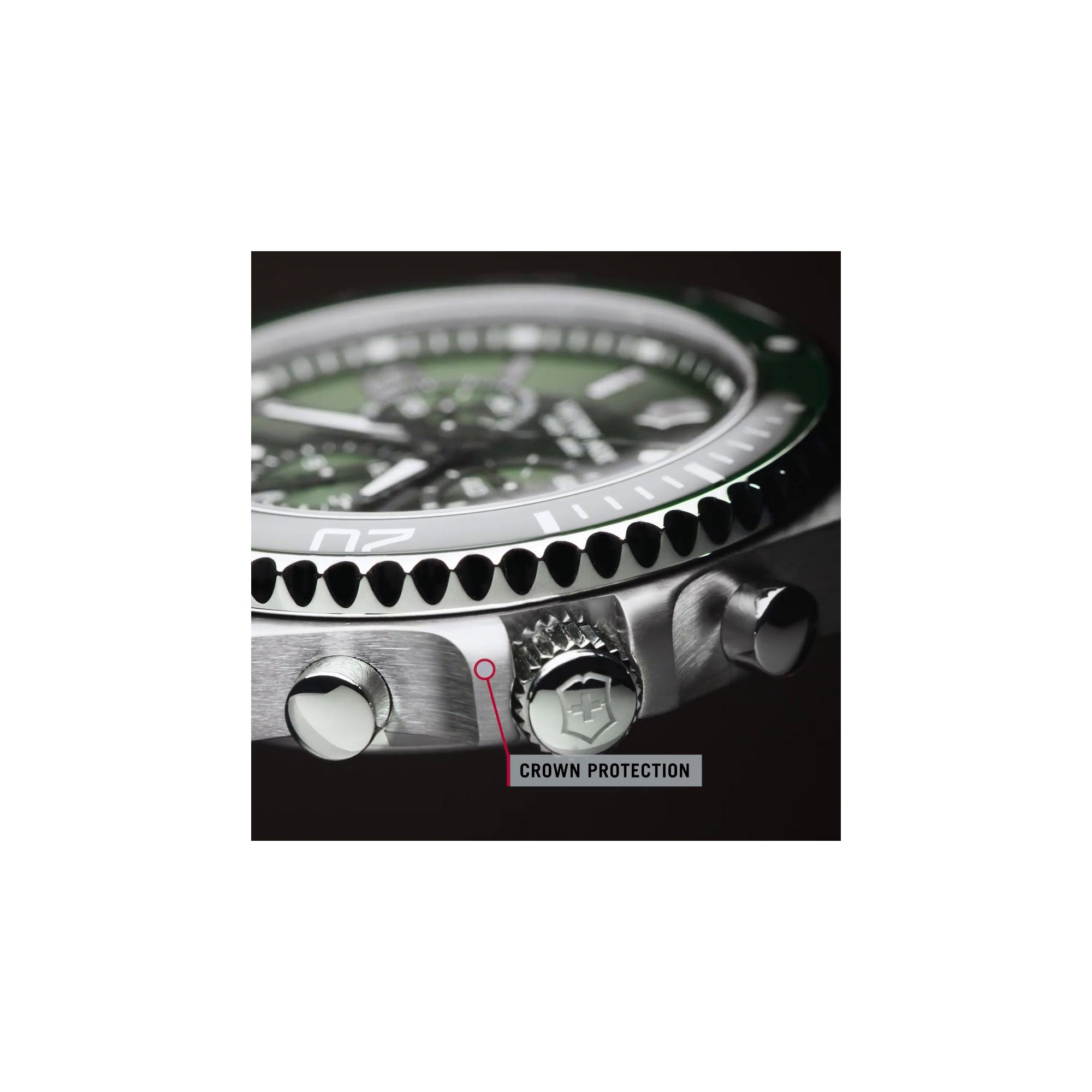 Victorinox Maverick Chronograph Watch - Green - Bracelet