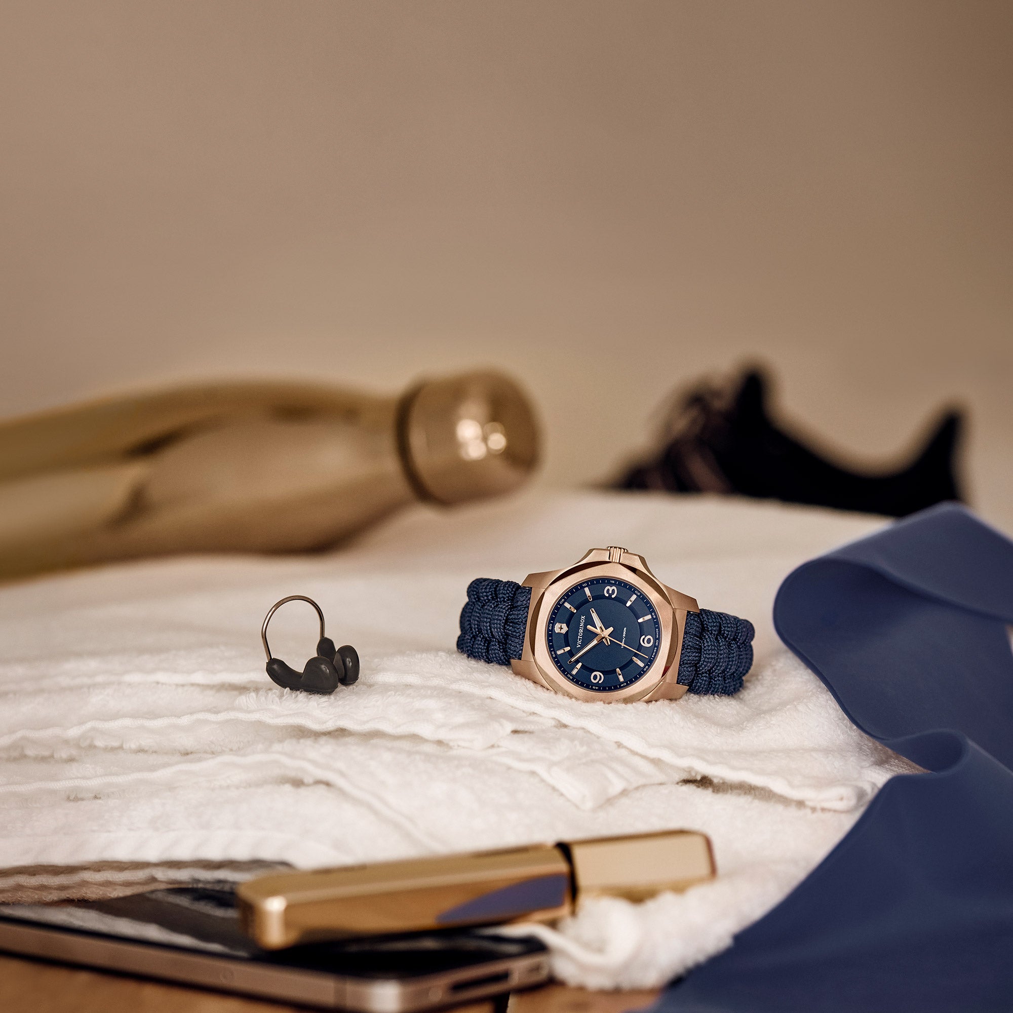 Victorinox I.N.O.X. V Watch - Blue - Blue Paracord Strap