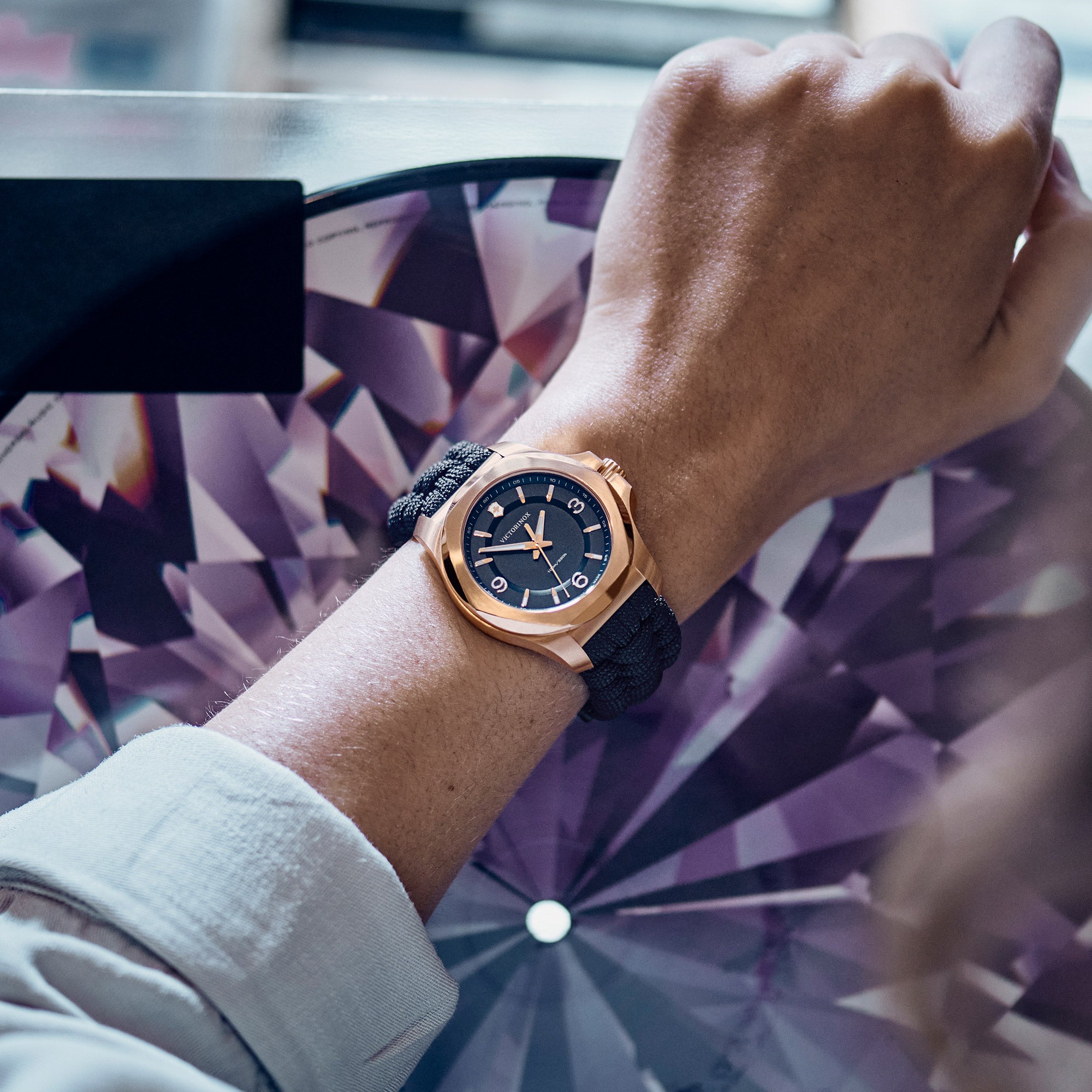 Victorinox I.N.O.X. V Watch - Blue - Blue Paracord Strap