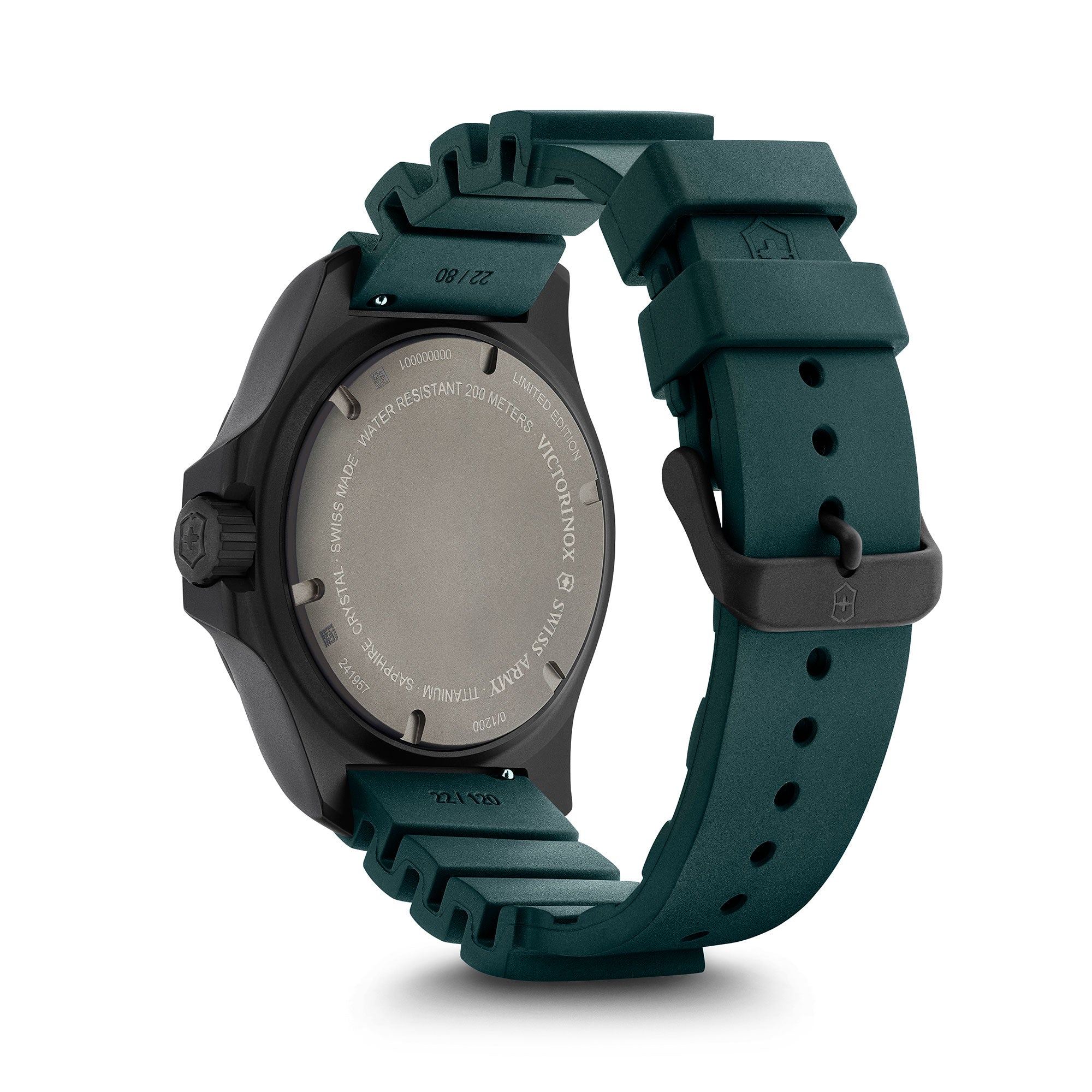 Victorinox I.N.O.X. Professional Diver Ti LE Watch - Black - Green Rubber Strap