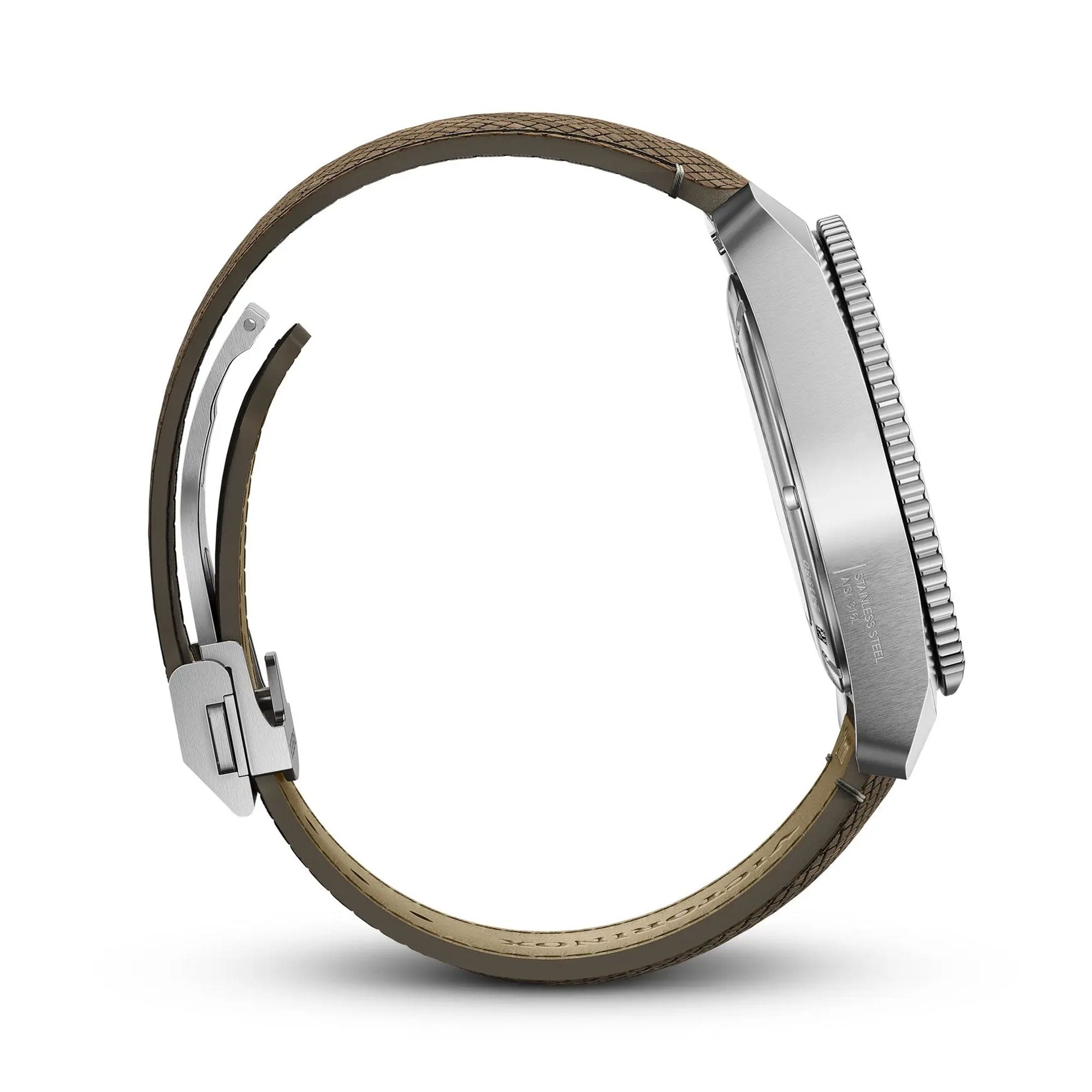 Victorinox Journey 1884 Auto Watch - Blue - Brown Structured Strap