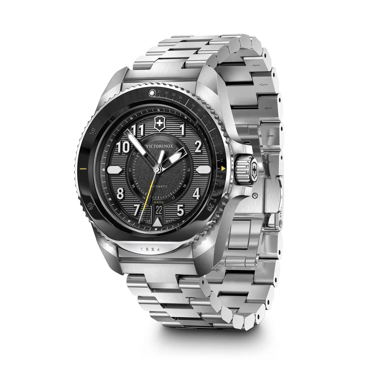 Victorinox Journey 1884 Automatic Black Dial on Bracelet