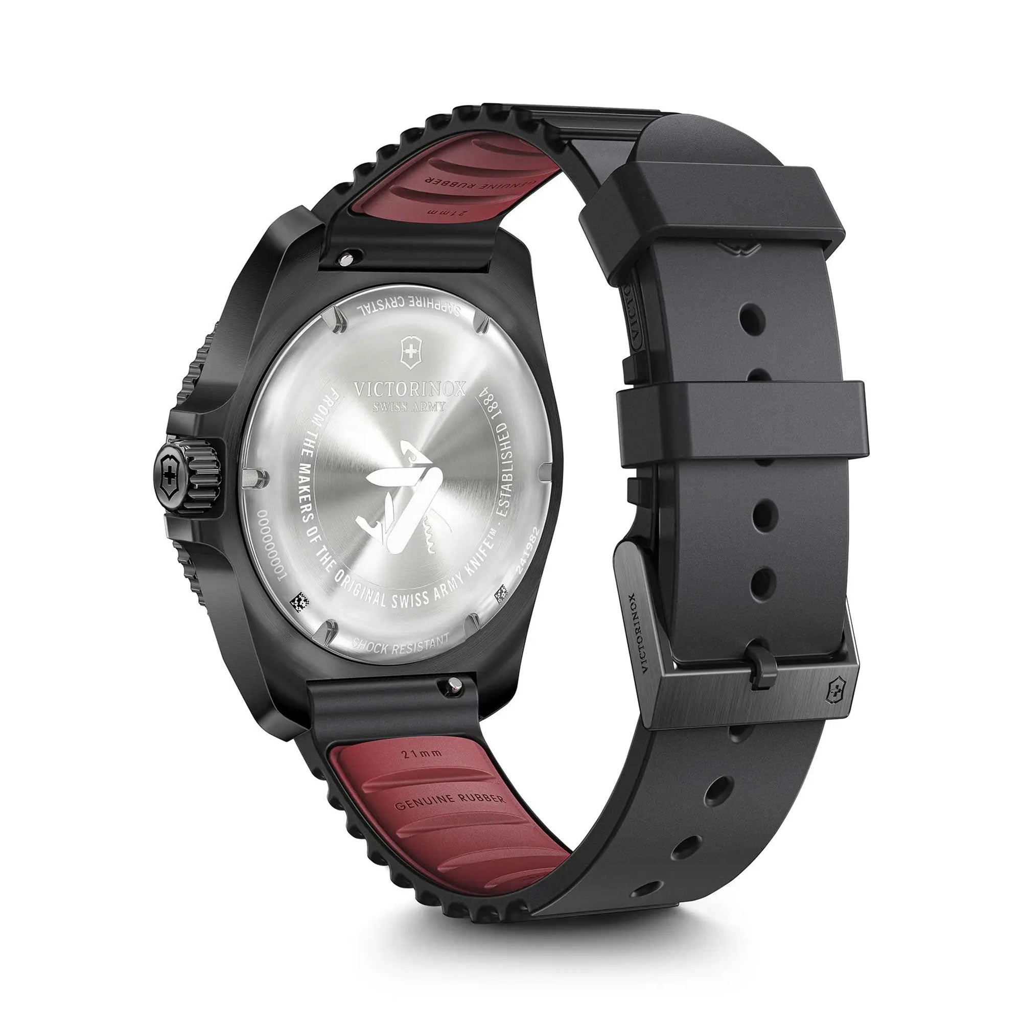 Victorinox Journey 1884 Watch - Black - Black Rubber Strap