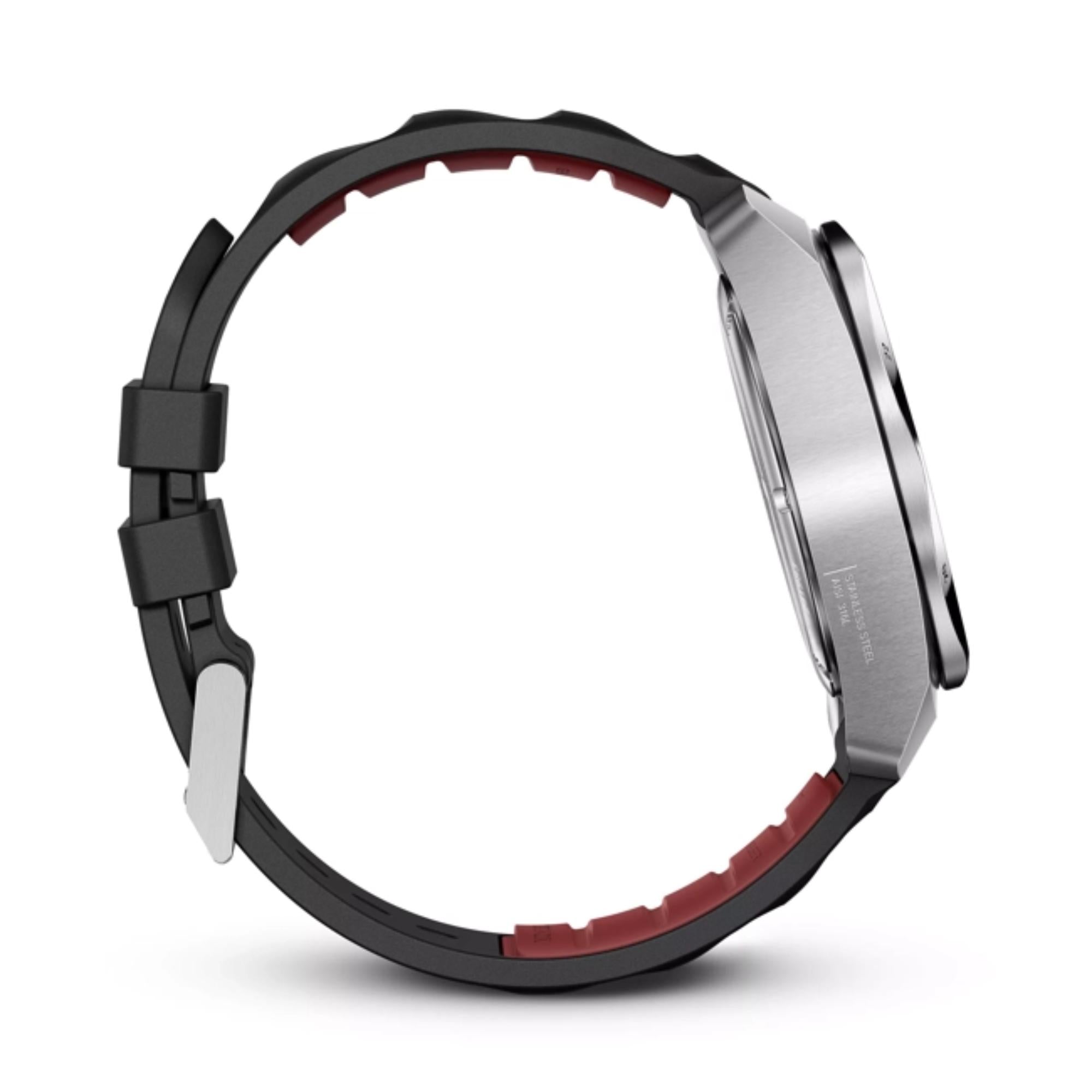 Victorinox I.N.O.X  Chrono Watch - S/s Case - Black - Rubber Strap