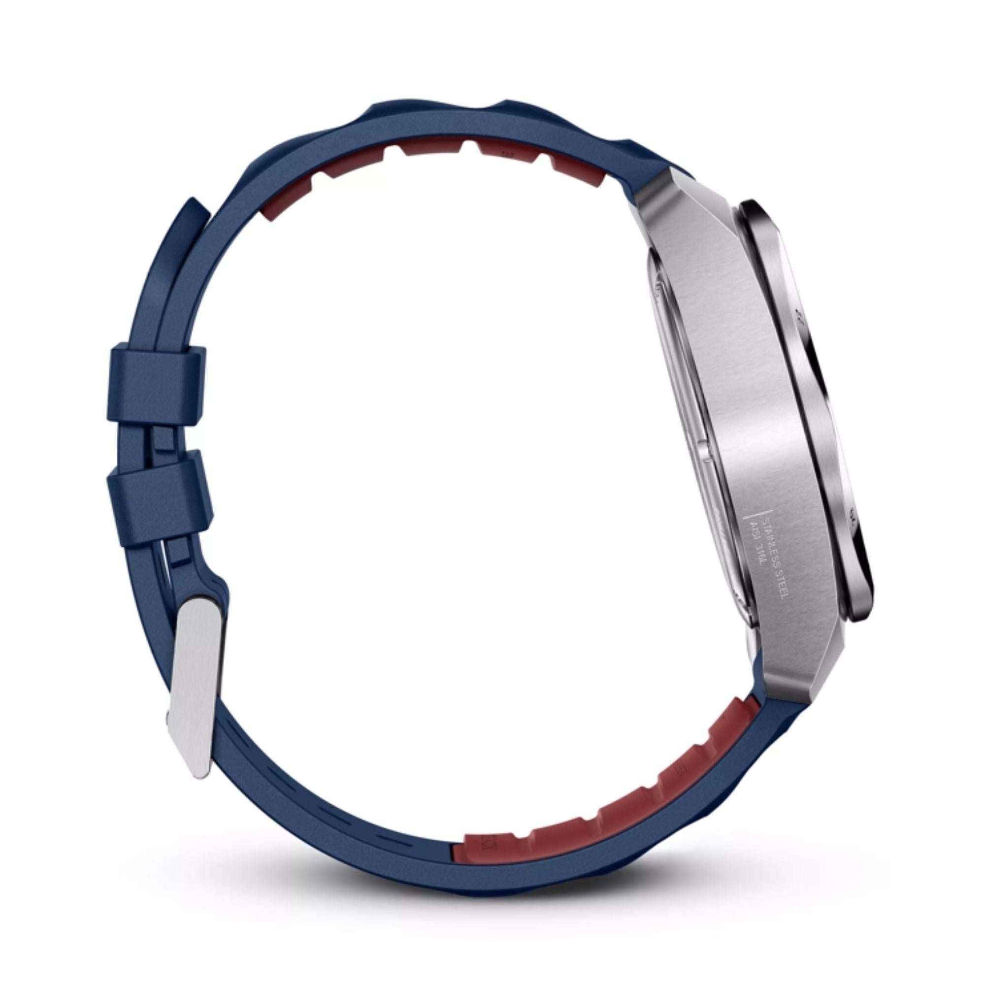 Victorinox I.N.O.X  Chrono Watch - S/s Case - Blue - Rubber Strap