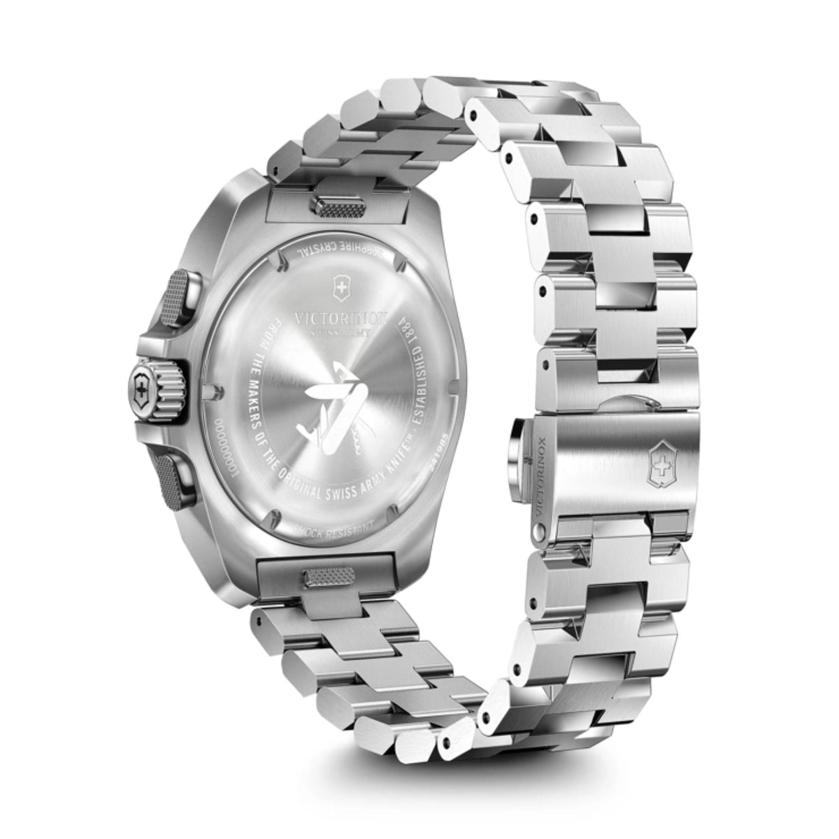 Victorinox I.N.O.X. Chronograph Stainless Steel Blue Dial on Bracelet