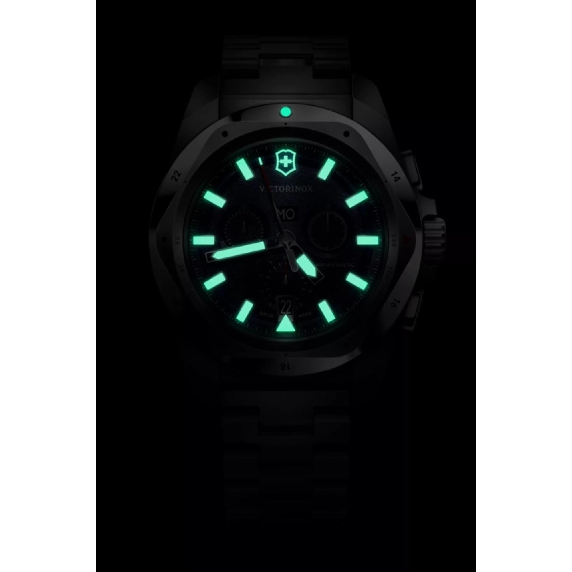 Victorinox I.N.O.X  Chrono Watch - S/s Case - Blue - Bracelet