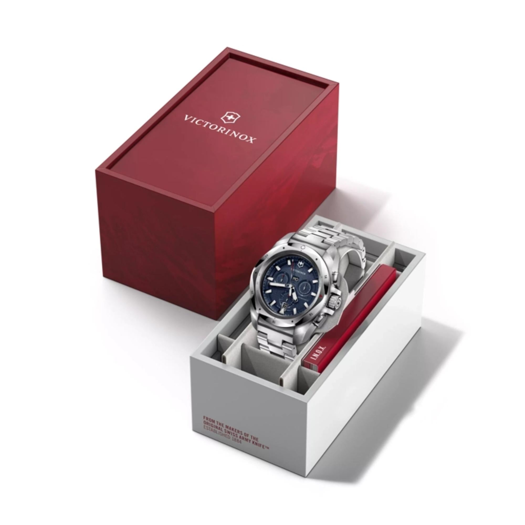 Victorinox I.N.O.X  Chrono Watch - S/s Case - Blue - Bracelet