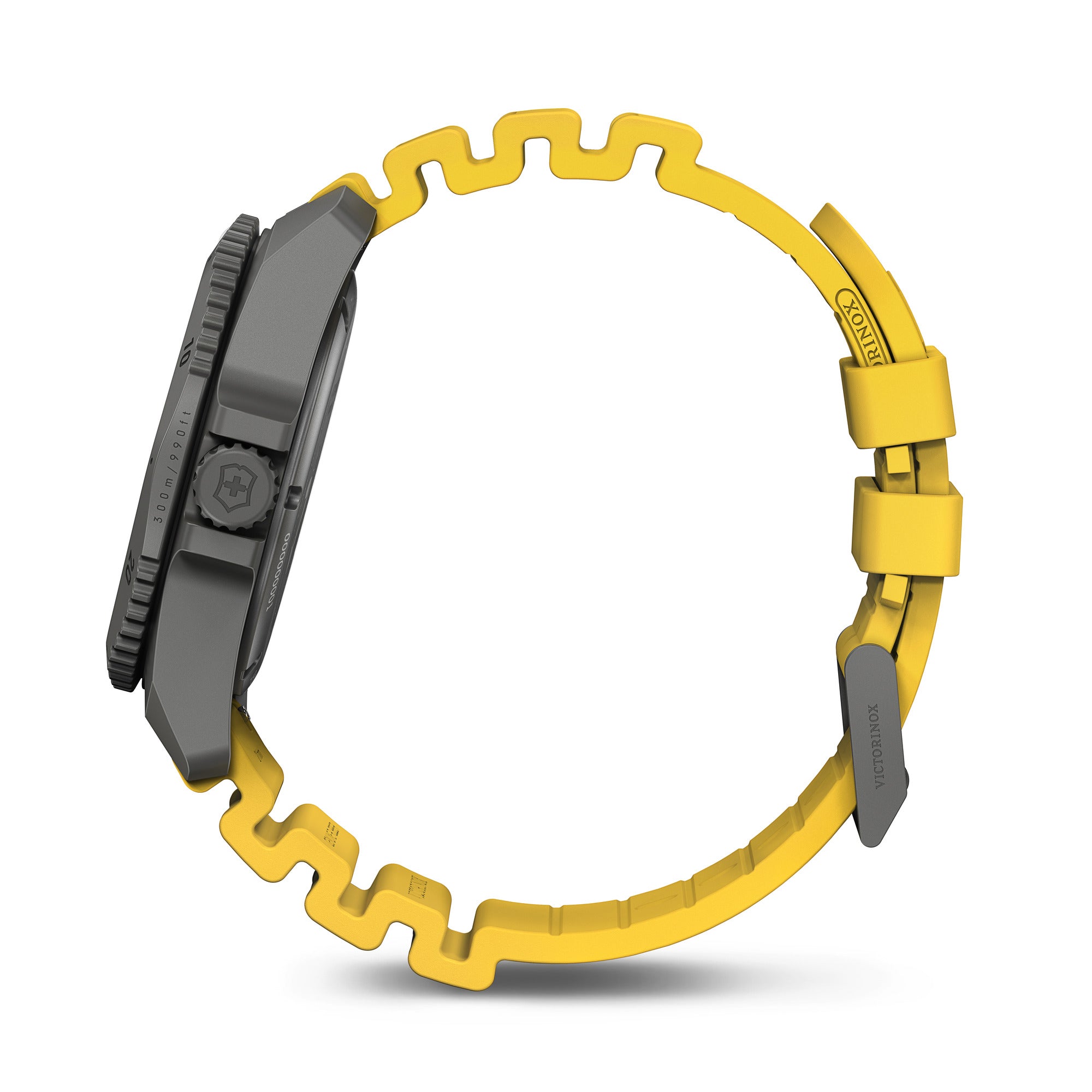 Victorinox Dive Pro Watch - Grey/Black - Yellow Rubber Strap