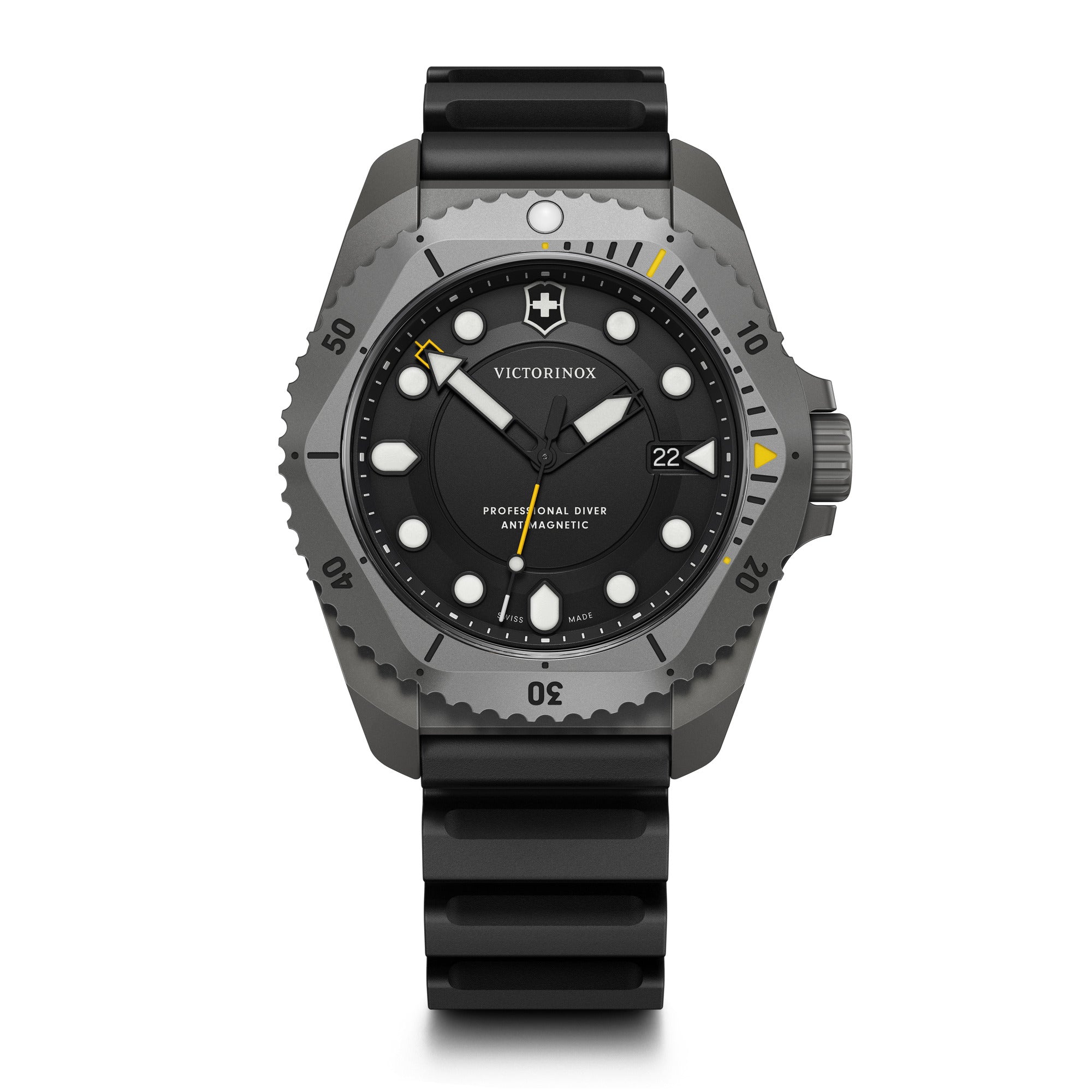 Victorinox Dive Pro Watch - Grey/Black - Black Paracord Strap