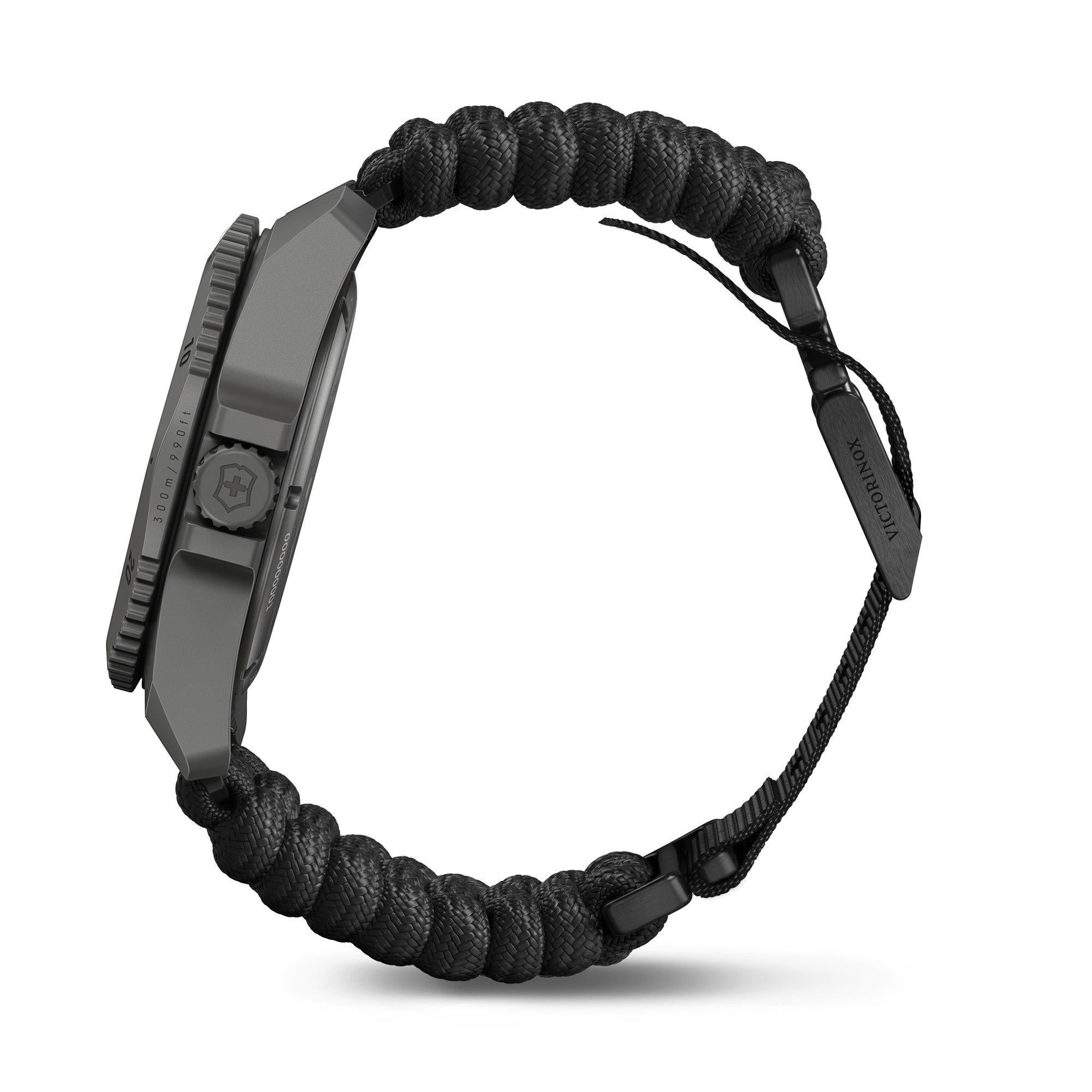 Victorinox Dive Pro Watch - Grey/Black - Black Paracord Strap
