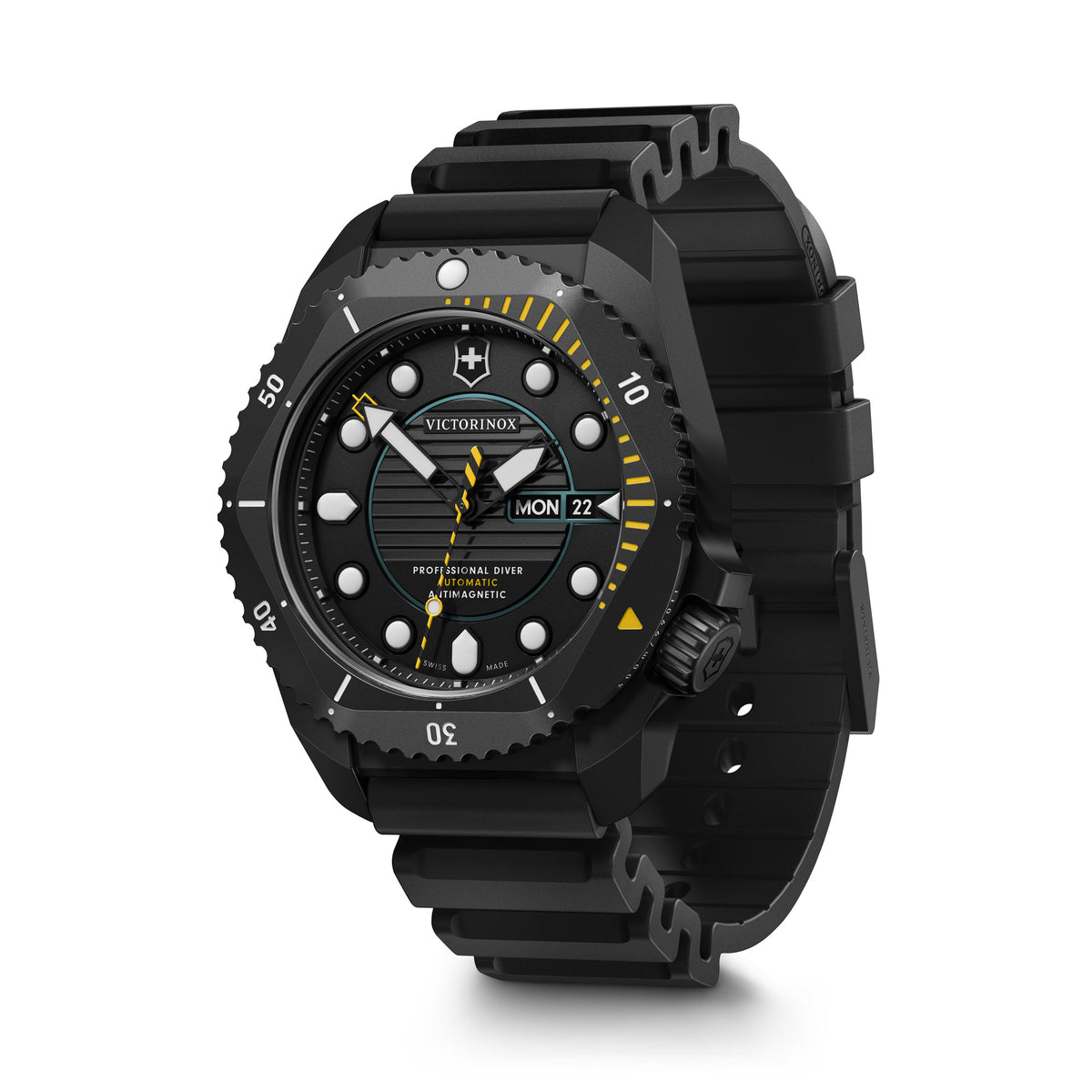 Victorinox Dive Pro Automatic Black Case Black Dial on Black Rubber Strap