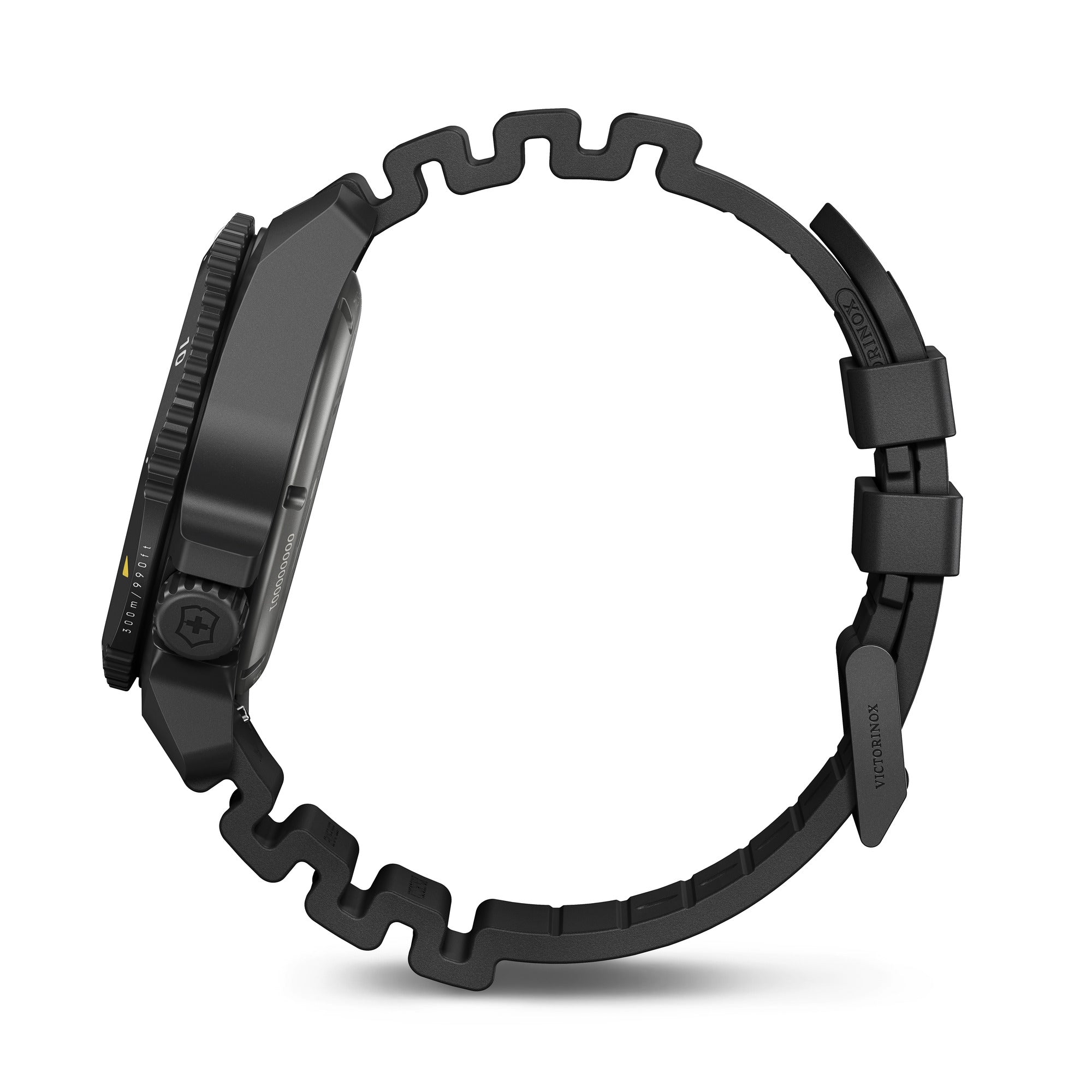 Victorinox Dive Pro Auto Watch - Black - Black Rubber Strap