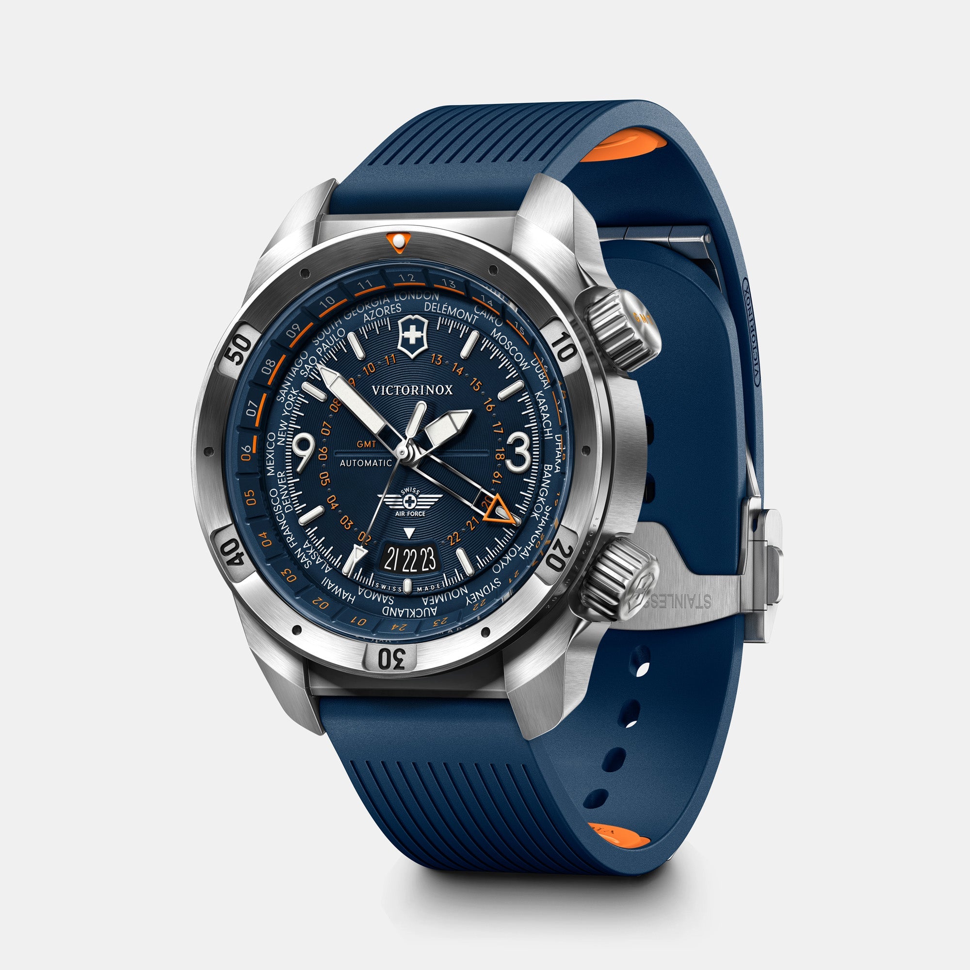 Victorinox Air Pro Automatic 43mm Blue Dial & Strap