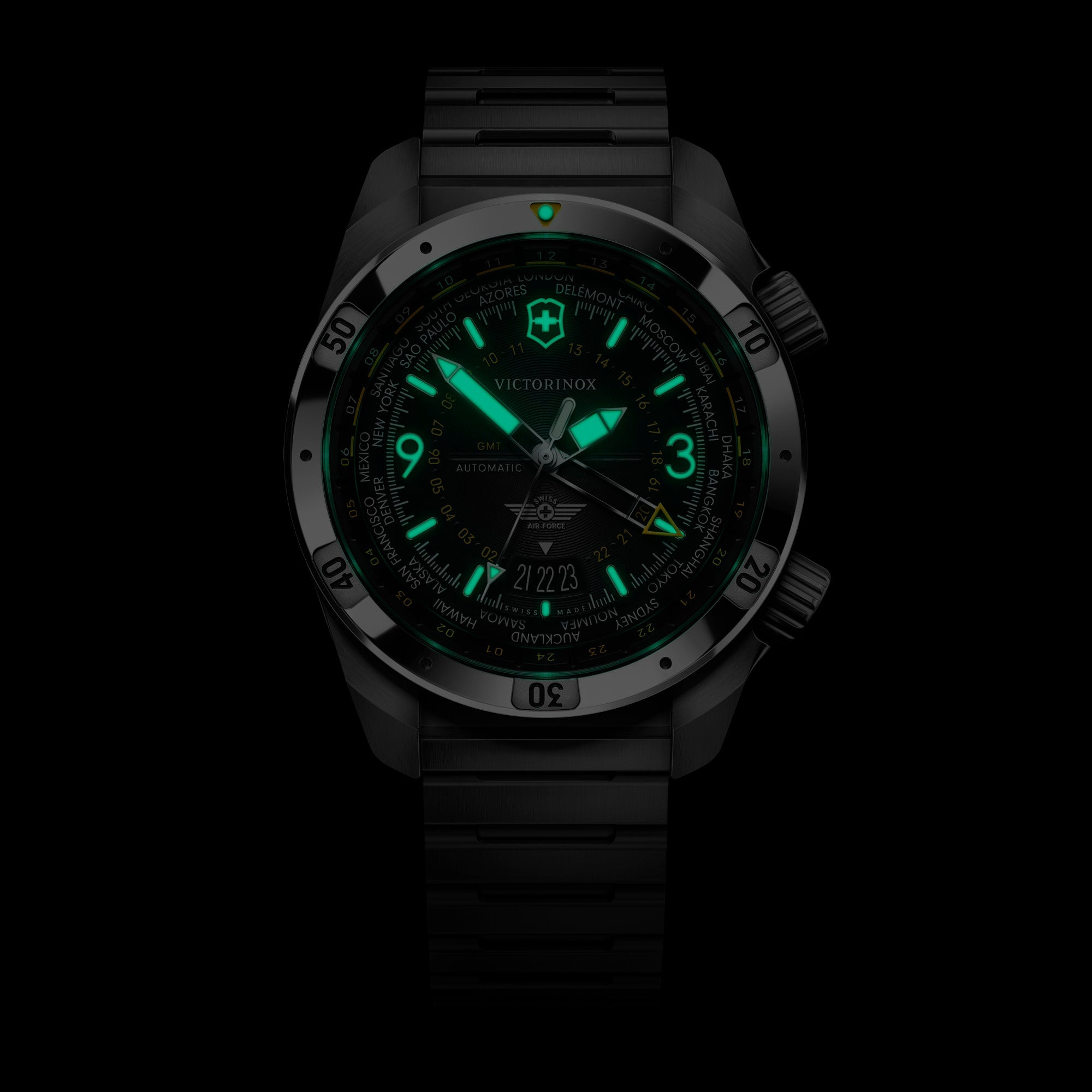Victorinox Air Pro Automatic 43mm Black Dial Bracelet