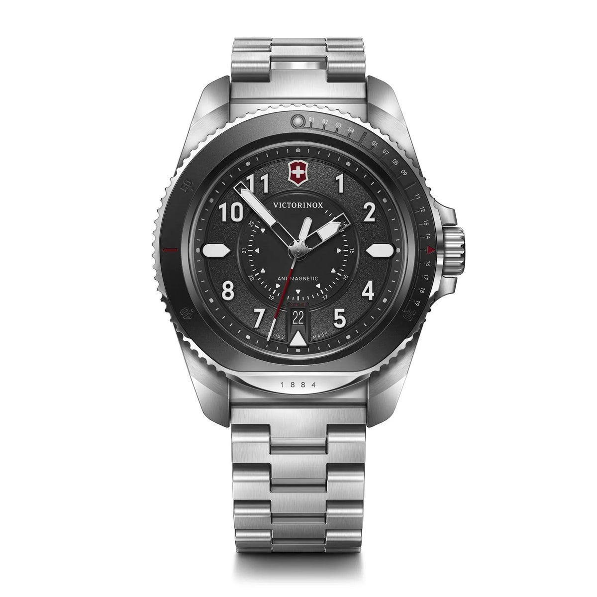 Victorinox Journey 1884 Black Dial on Bracelet