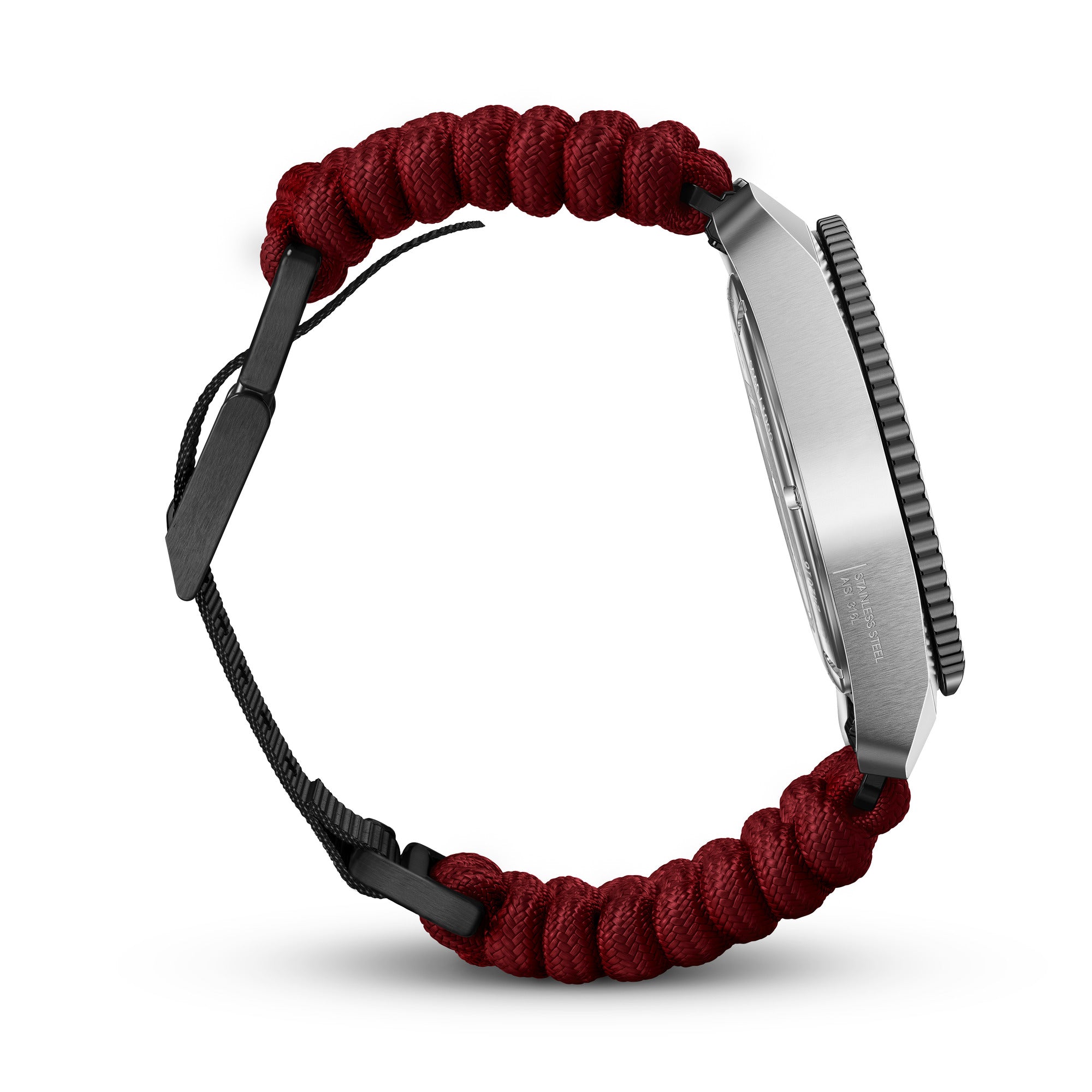 Victorinox Journey 1884 Watch S/s Case - Black - Red Paracord Strap