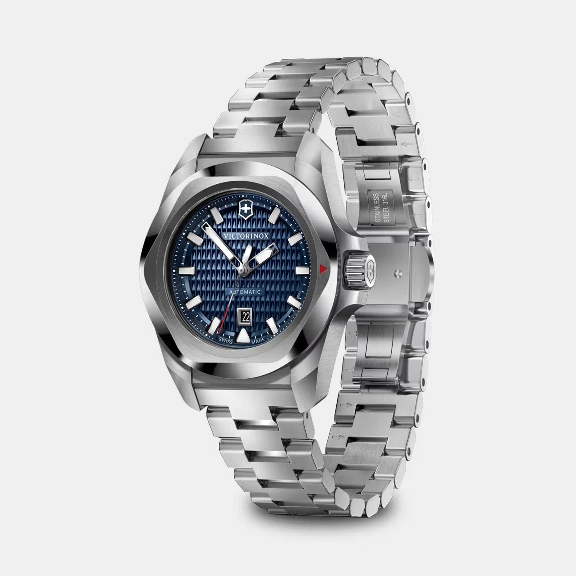 Victorinox I.N.O.X. Small Automatic 32 Stainless Steel Bracelet - Blue Dial