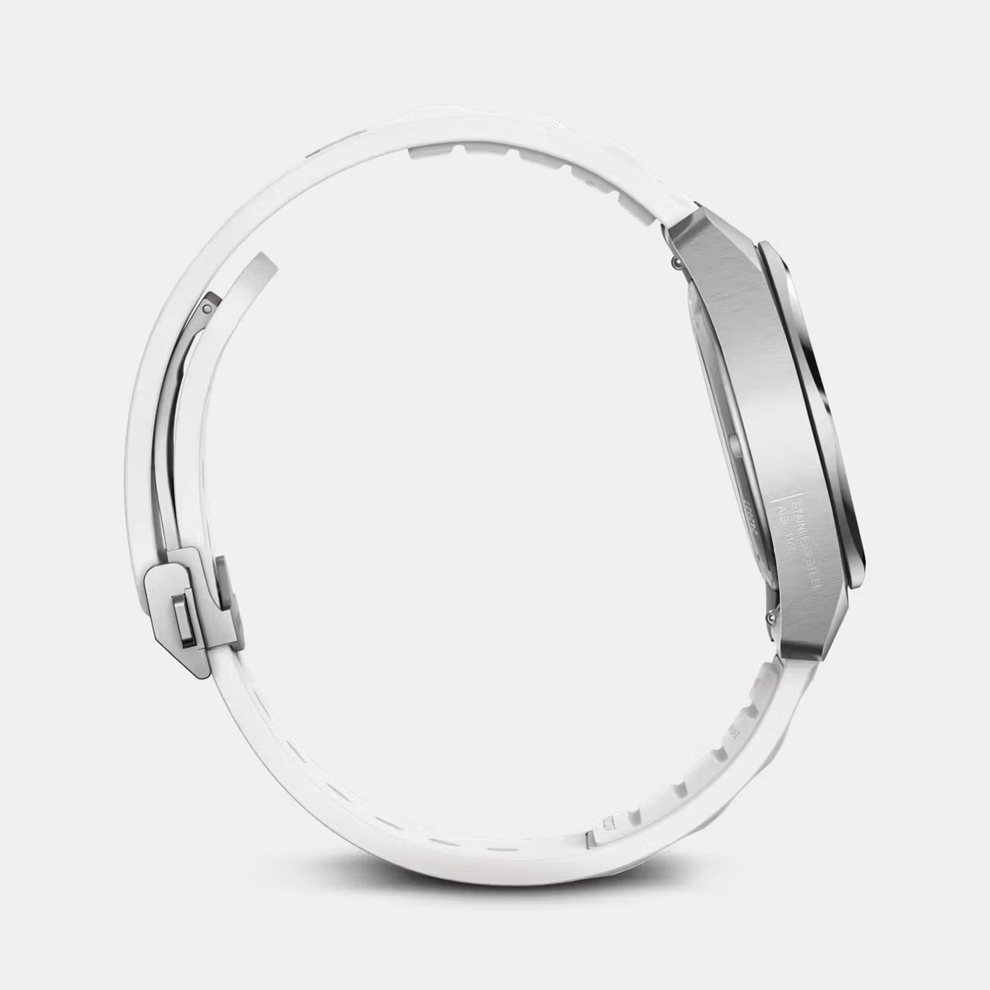 Victorinox I.N.O.X. Small Automatic 32 White Rubber Strap - White Dial