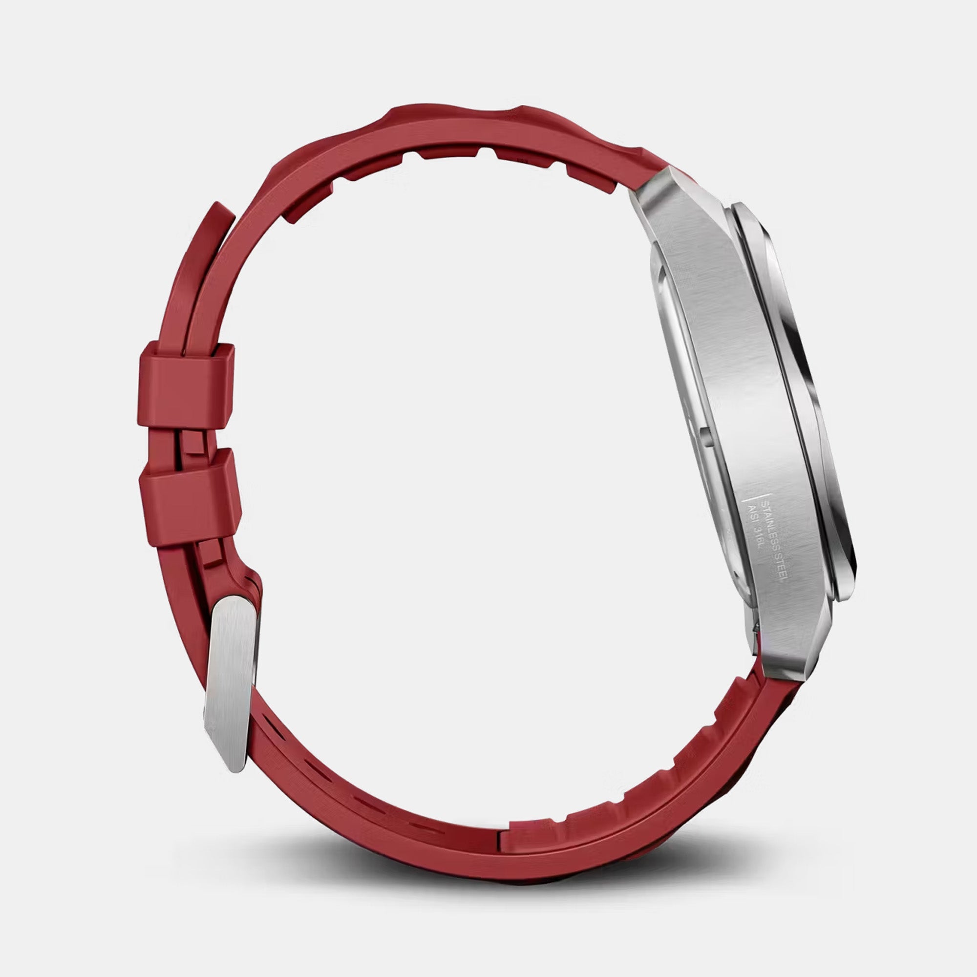 Victorinox I.N.O.X. 41mm Red Rubber Strap - Red Dial