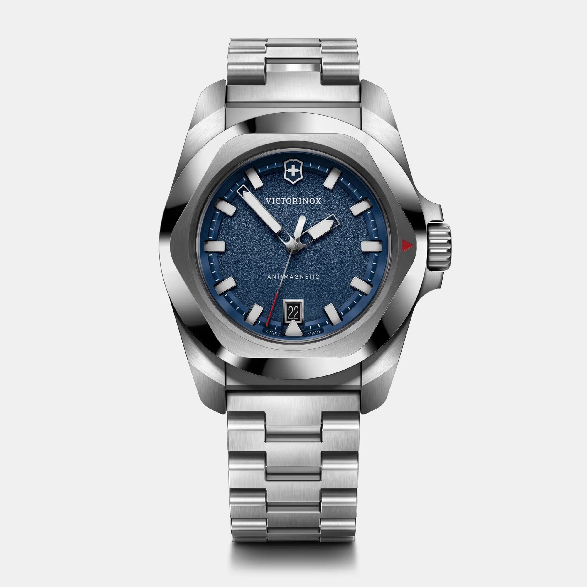Victorinox I.N.O.X. 41mm Stainless Steel Bracelet - Blue Dial